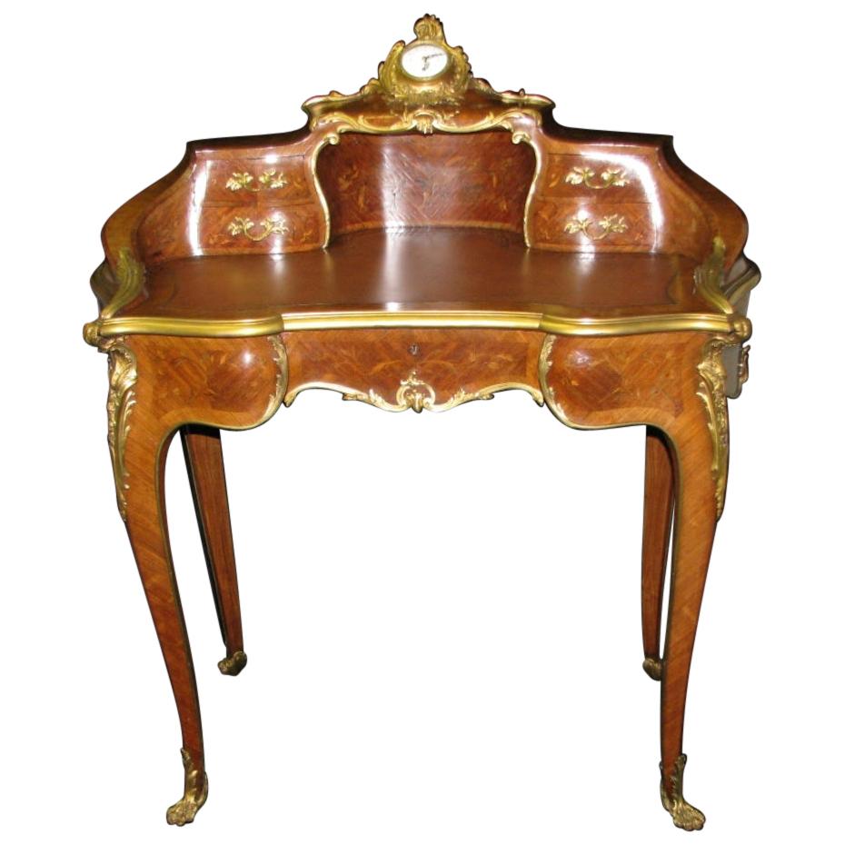 Extraordinary Ormolu mounted marquetry kingwood lady's desk, signed Swiener, also dated 1902 and bearing an initial of the persons that it was made for (see attached photo).
Meticulous attention has been given to every details. 
Jean-Henri Jansen