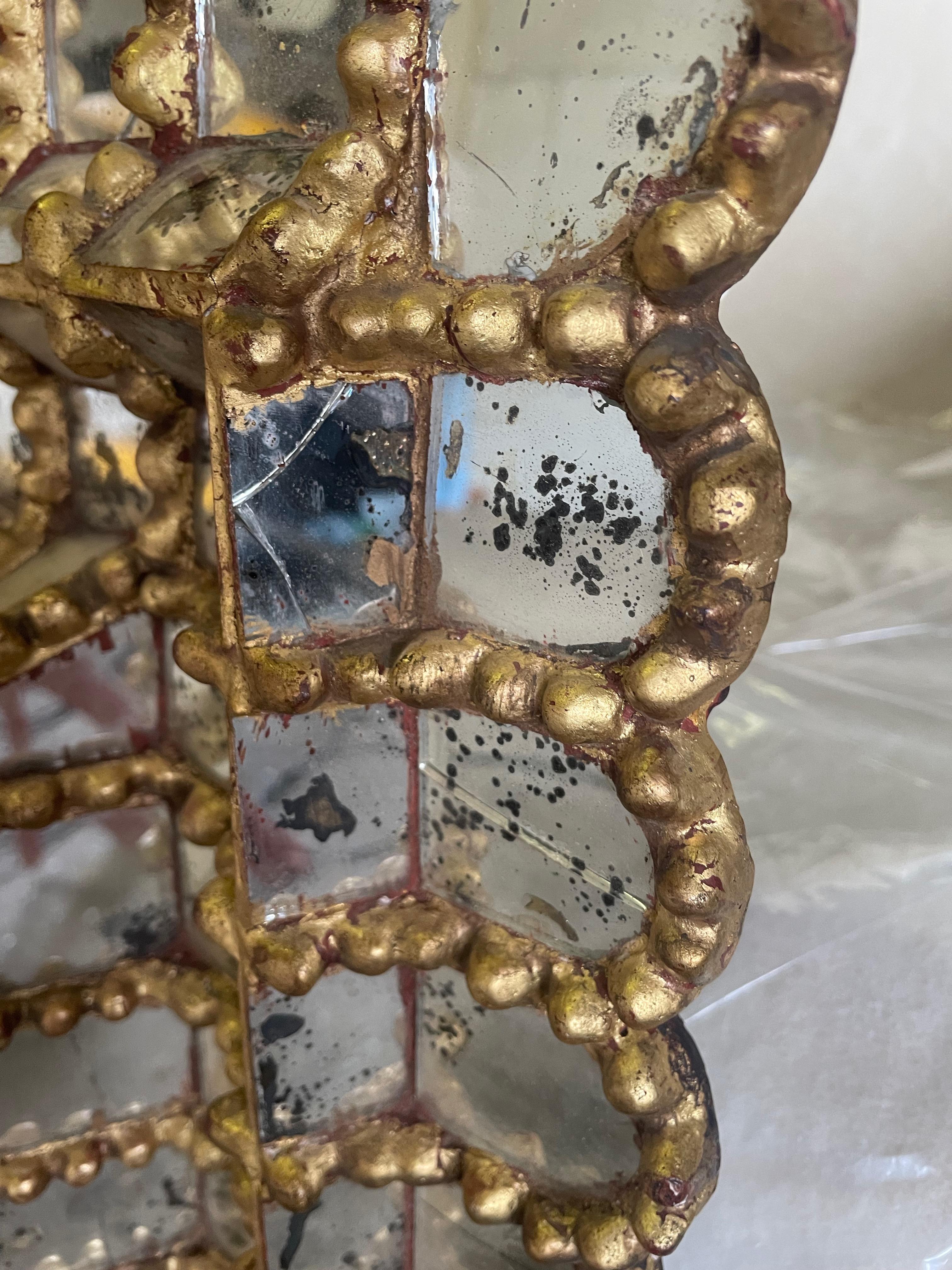 Extraordinary Spanish Colonial Style Gilt Mirror Picture / Frame, Spain 5