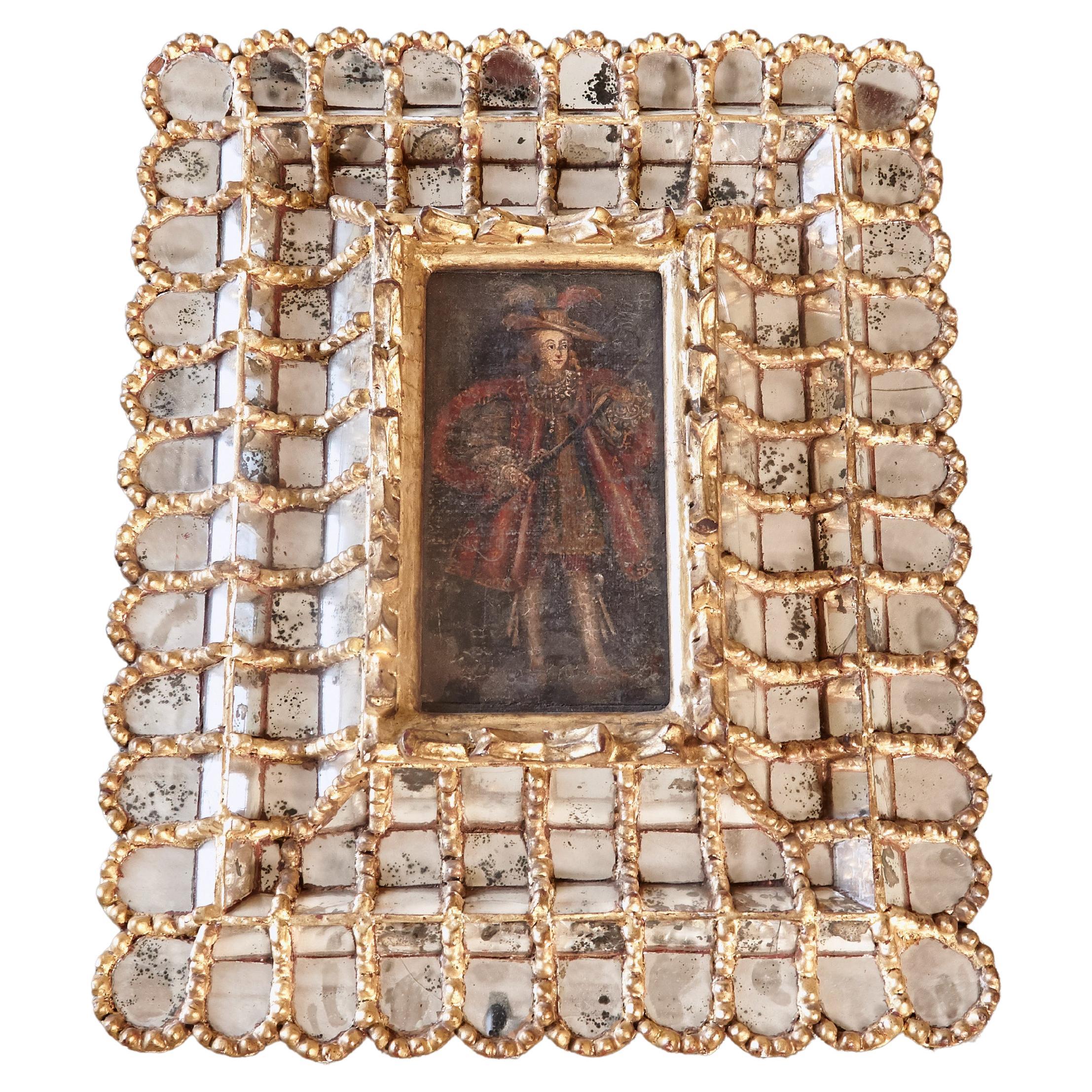 Extraordinary Spanish Colonial Style Gilt Mirror Picture / Frame, Spain