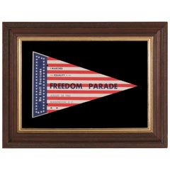 Vintage Extraordinary Star & Stripes Pennant from the March on Washington 