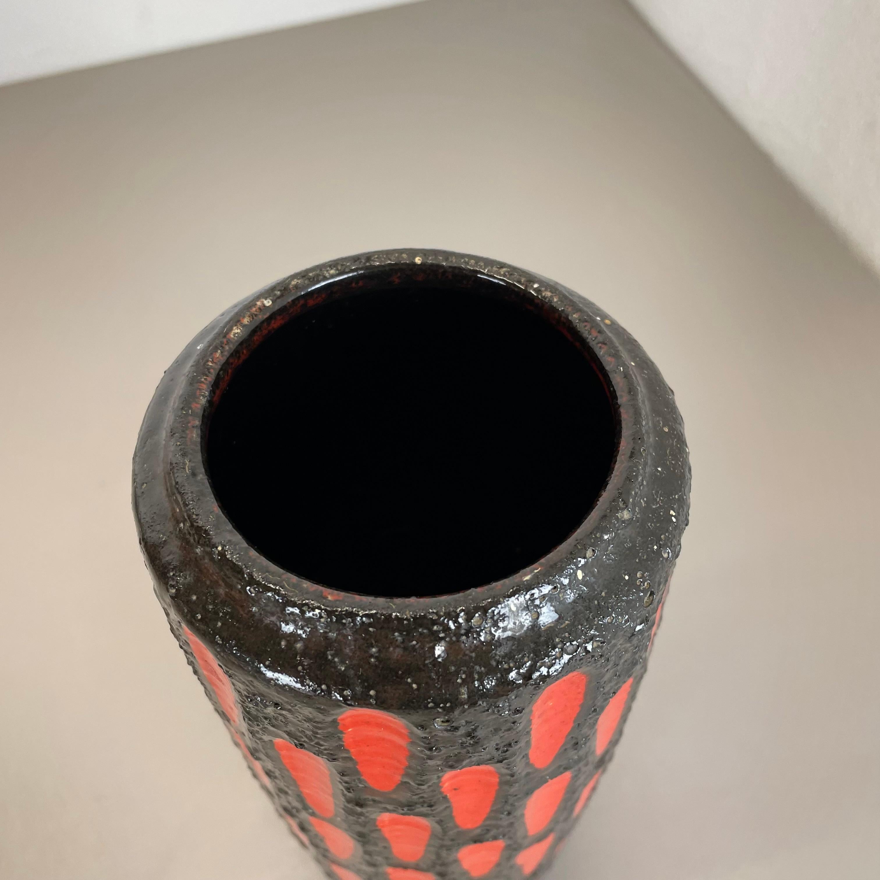 Céramique extraordinaire vase en poterie de lave grège 