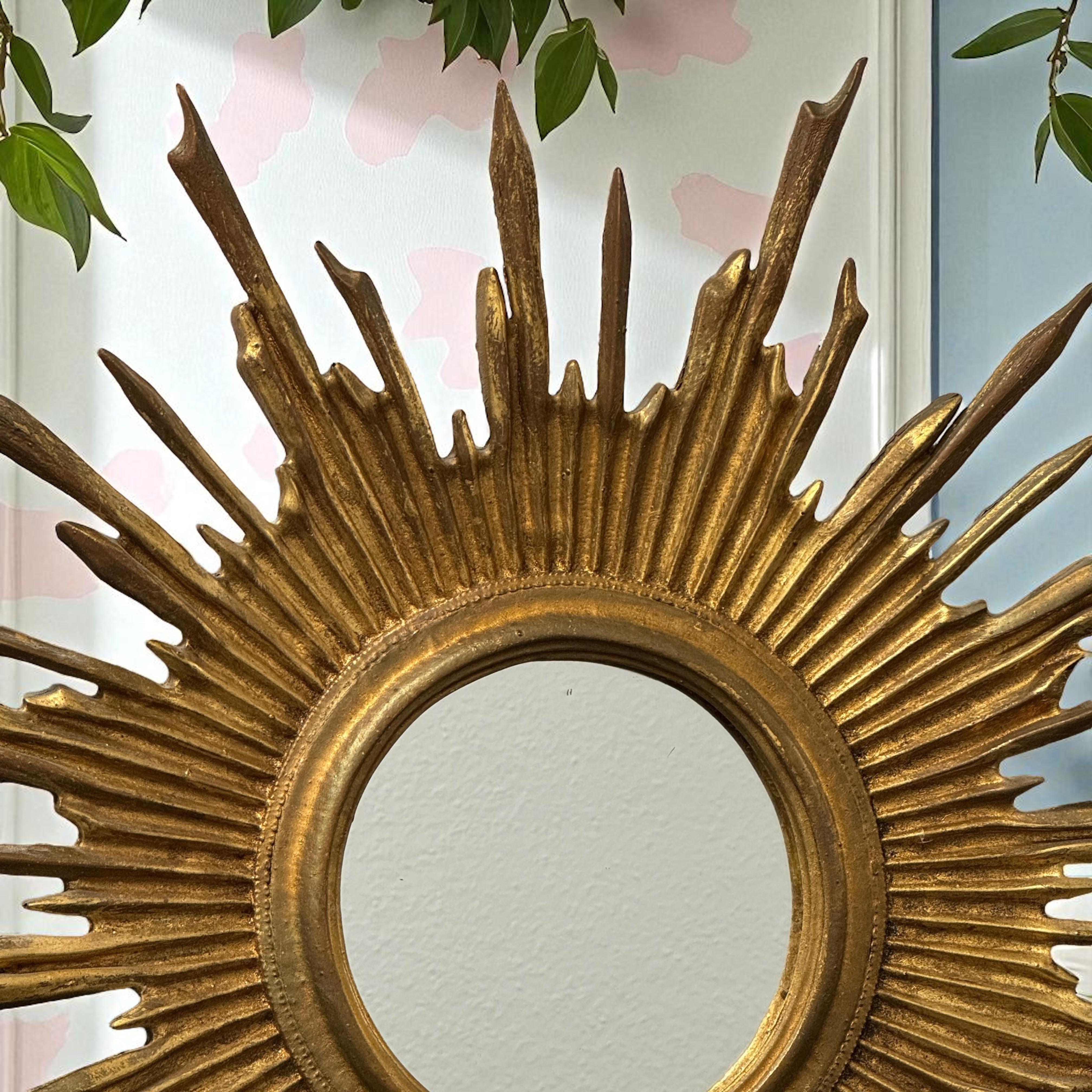 Außergewöhnliche Sunburst Starburst Spiegel Komposition, Deutschland, ca. 1960er Jahre im Angebot 10
