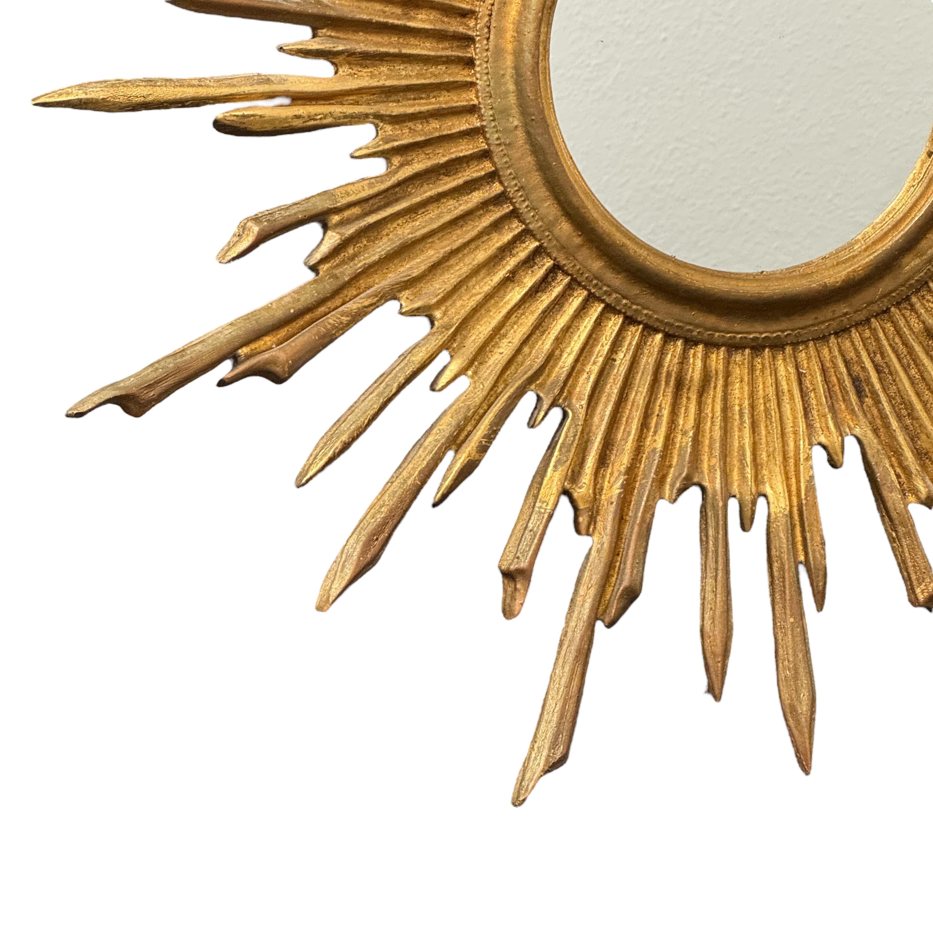 Außergewöhnliche Sunburst Starburst Spiegel Komposition, Deutschland, ca. 1960er Jahre (Hollywood Regency) im Angebot