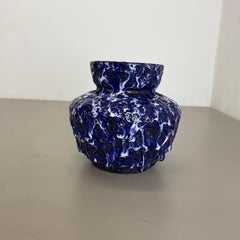 Extraordinary Superglaze Pottery Fat Lava Vase by Es Keramik, Germany, WGP 1960