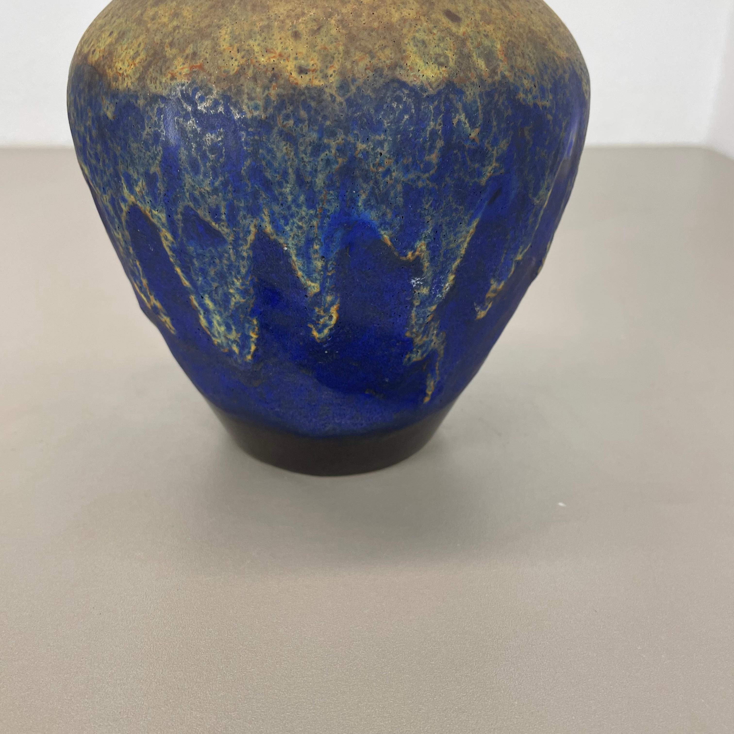 Extraordinary Superglaze Pottery Fat Lava Vase by Es Keramik, Germany, WGP 1970s For Sale 5