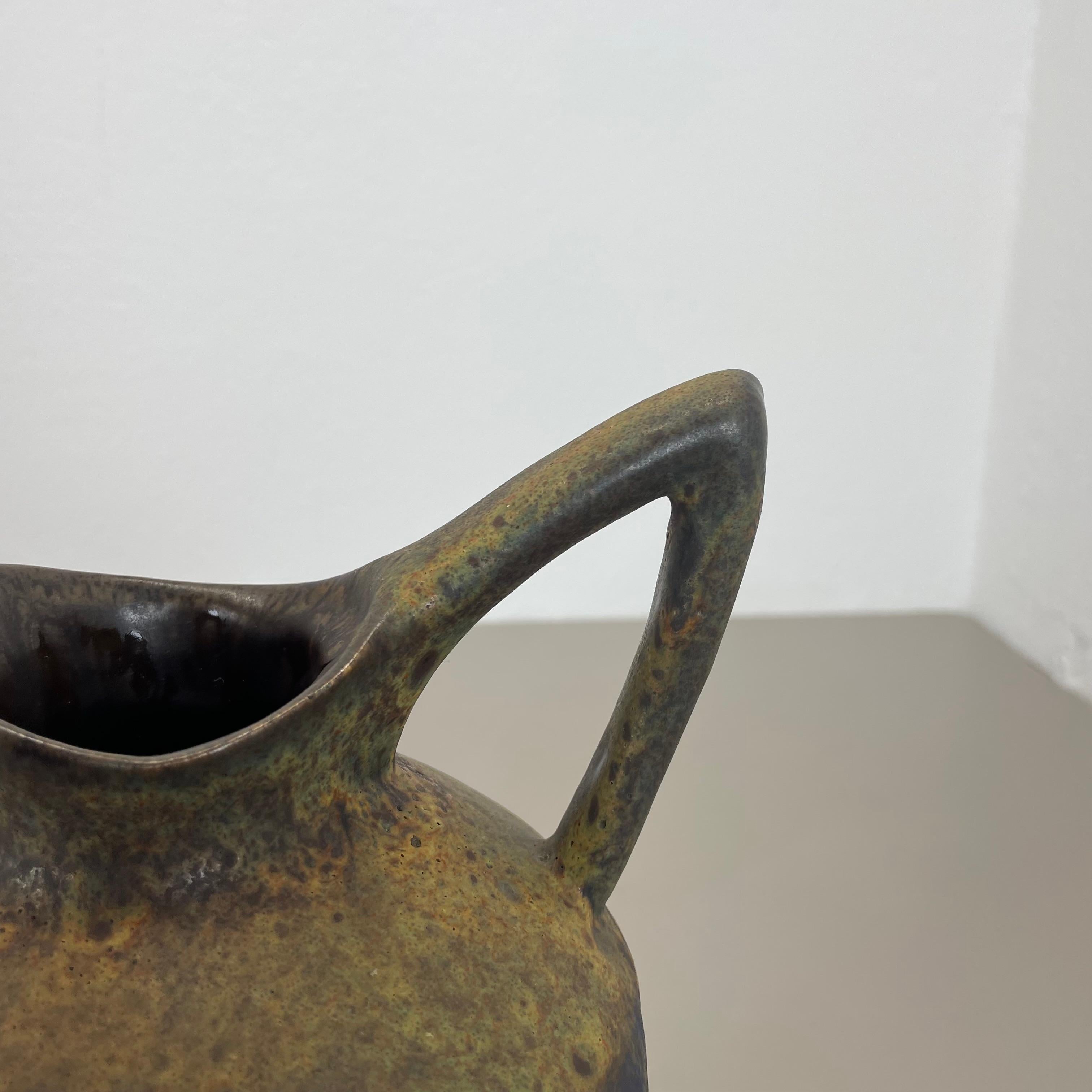 Extraordinary Superglaze Pottery Fat Lava Vase by Es Keramik, Germany, WGP 1970s For Sale 10