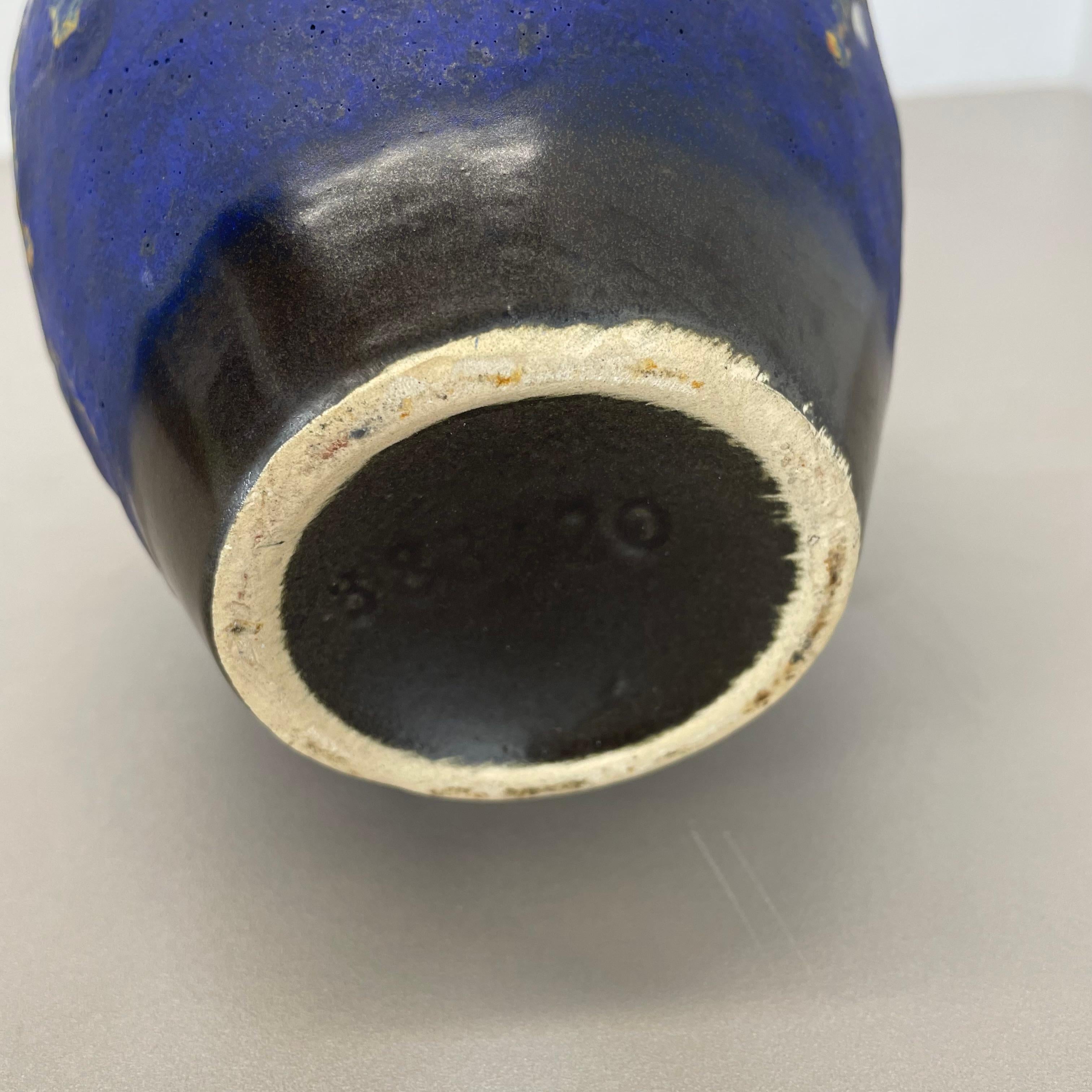 Extraordinary Superglaze Pottery Fat Lava Vase by Es Keramik, Germany, WGP 1970s For Sale 12