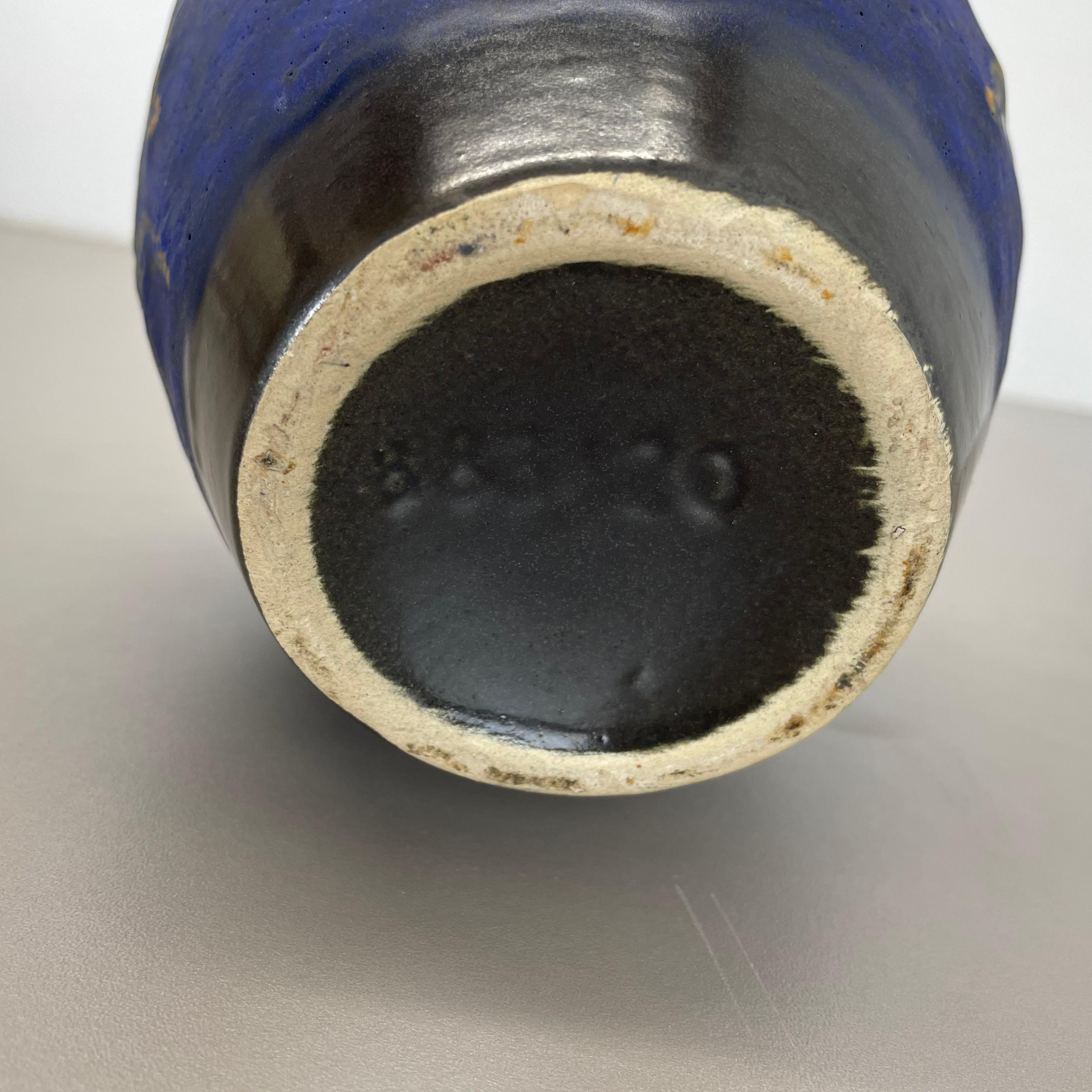 Extraordinary Superglaze Pottery Fat Lava Vase by Es Keramik, Germany, WGP 1970s For Sale 13