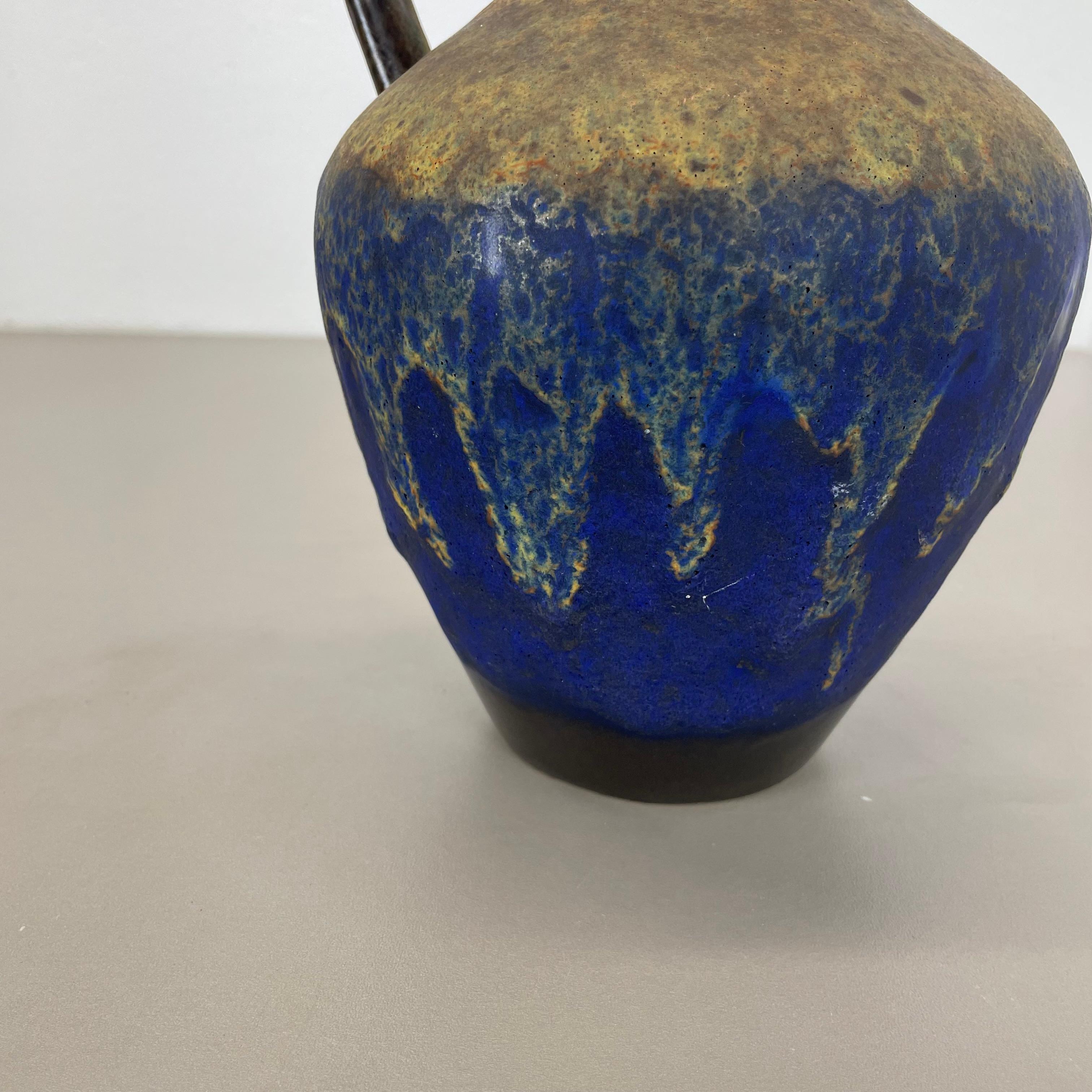 20th Century Extraordinary Superglaze Pottery Fat Lava Vase by Es Keramik, Germany, WGP 1970s For Sale