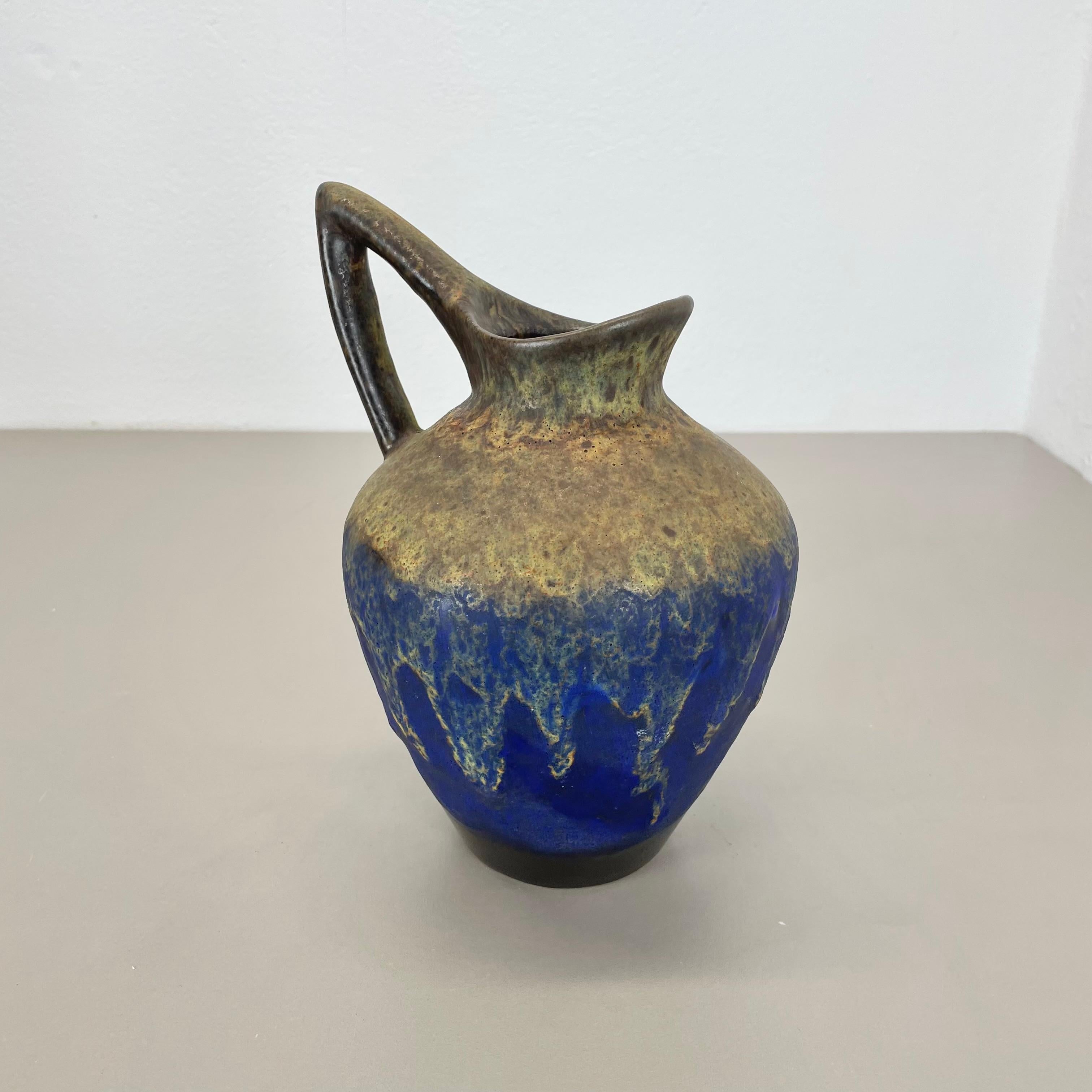 Ceramic Extraordinary Superglaze Pottery Fat Lava Vase by Es Keramik, Germany, WGP 1970s For Sale