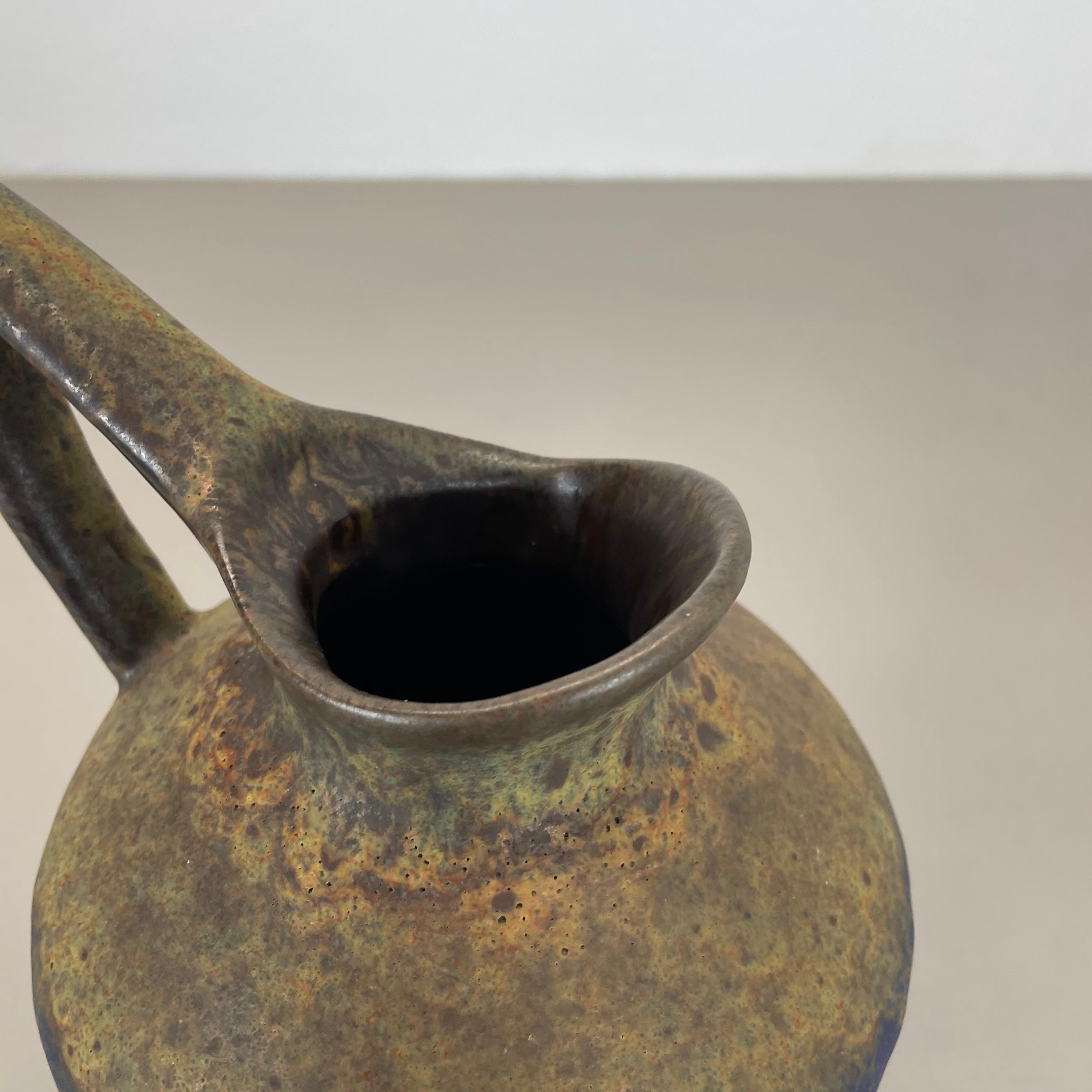 Extraordinary Superglaze Pottery Fat Lava Vase by Es Keramik, Germany, WGP 1970s For Sale 2