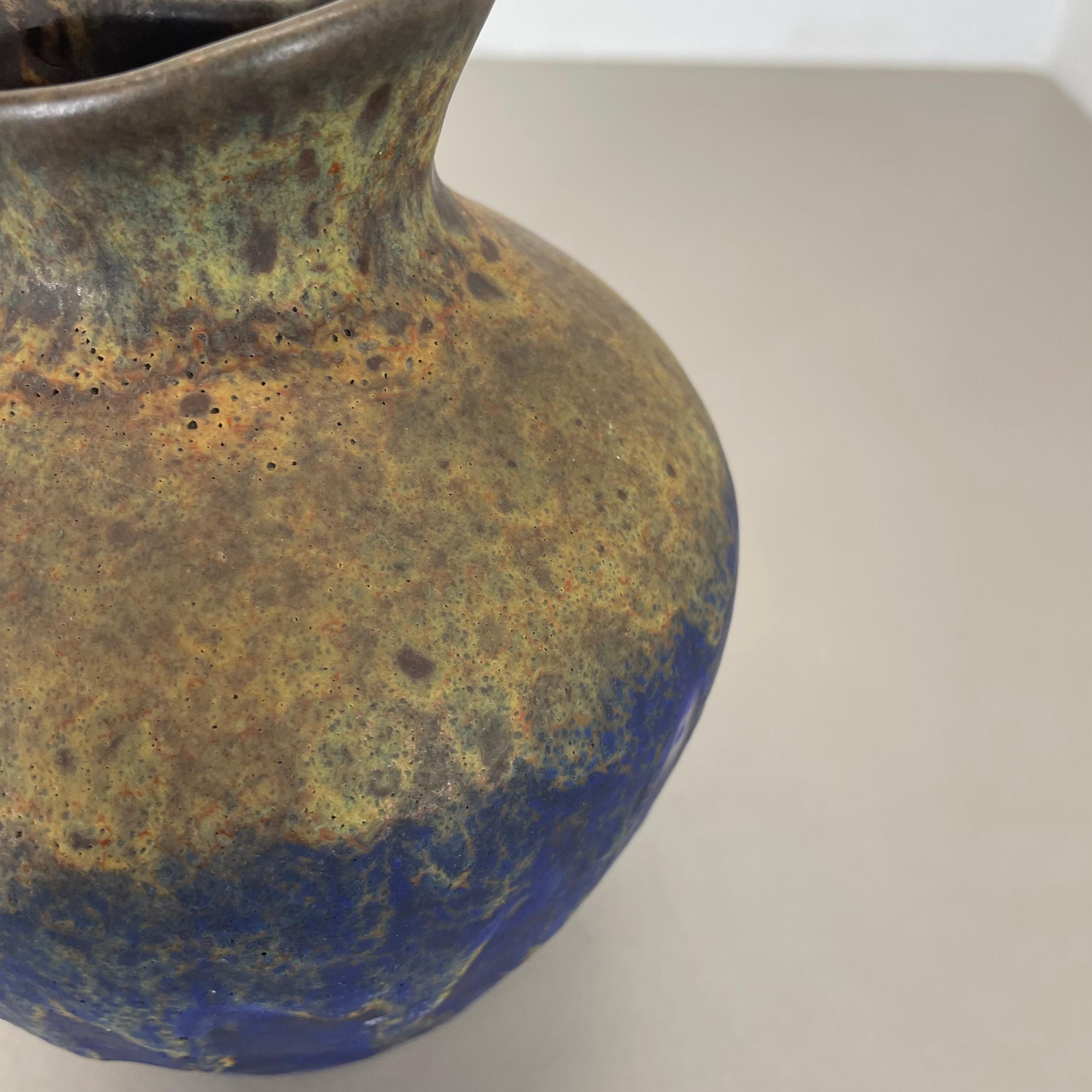 Extraordinary Superglaze Pottery Fat Lava Vase by Es Keramik, Germany, WGP 1970s For Sale 3