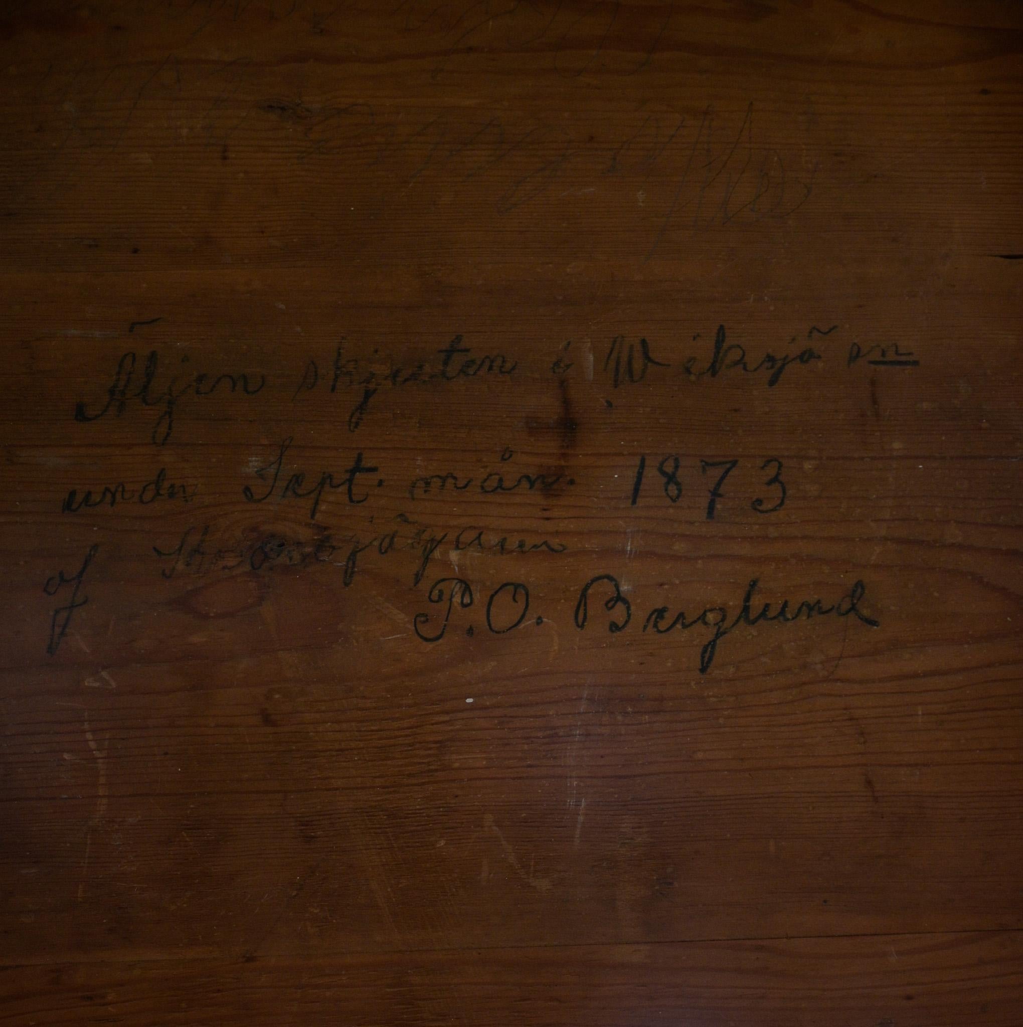 Extraordinary Swedish Hunting Table/Desk, dated 1873 8