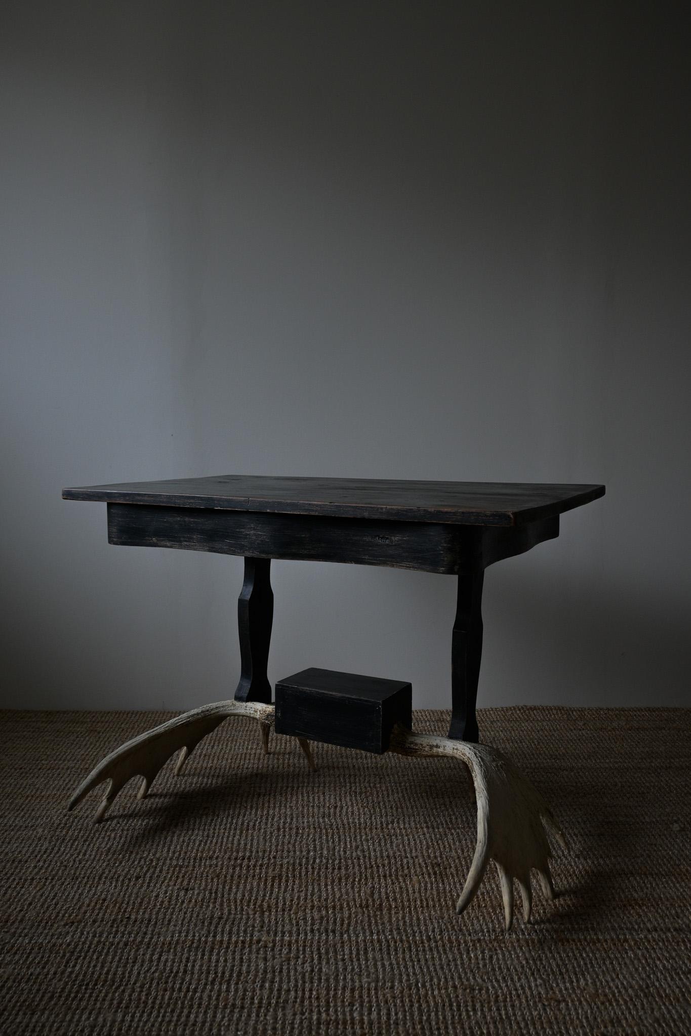 Extraordinary Swedish Hunting Table/Desk, dated 1873 2