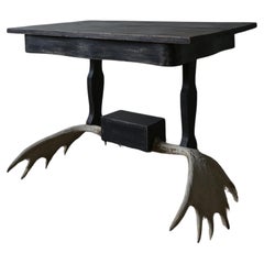 Extraordinary Swedish Hunting Table/Desk, dated 1873