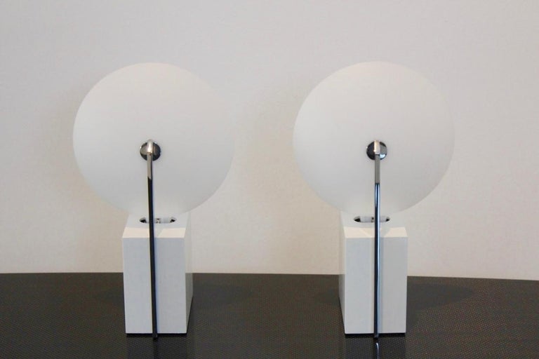 Steel Extraordinary Table Lamp model 10606 designed by Sabine Charoy, France, 1981 For Sale