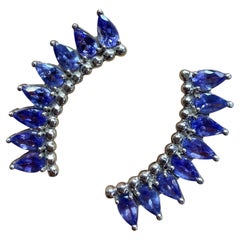 Orecchini straordinari con tanzanite in oro 14KT