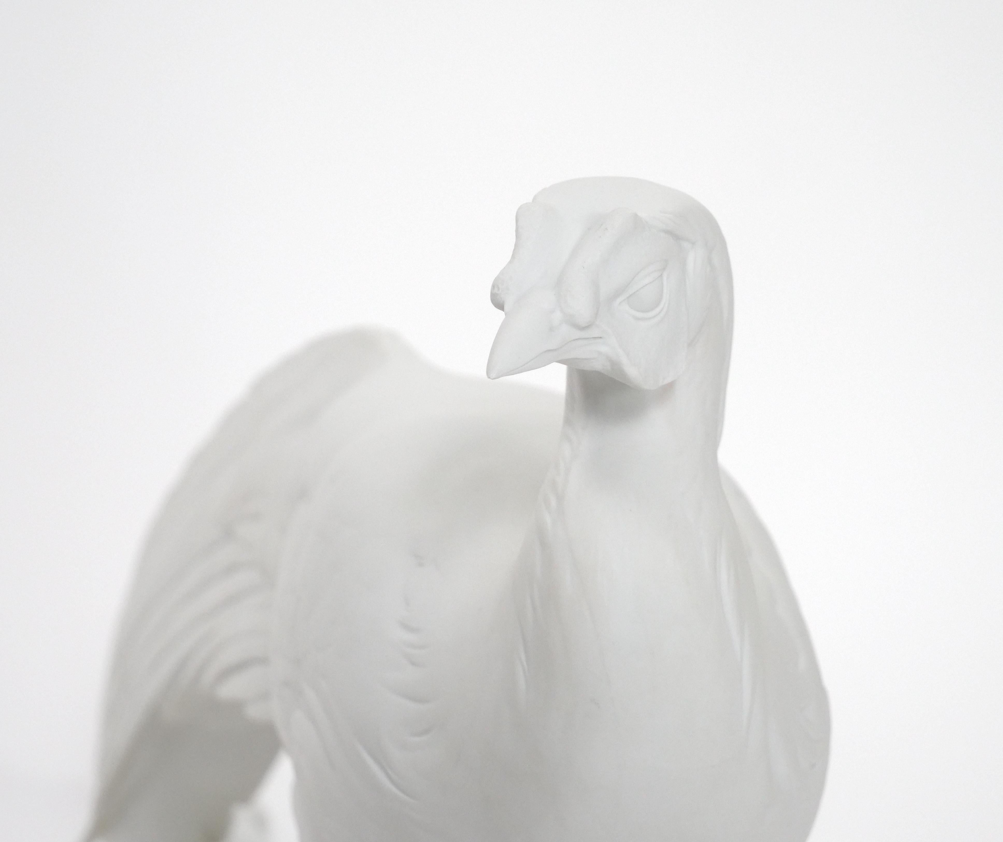 Außergewöhnliche Tiffany & Co Pfau-Skulptur von Nymphenburg Porcelain im Angebot 5