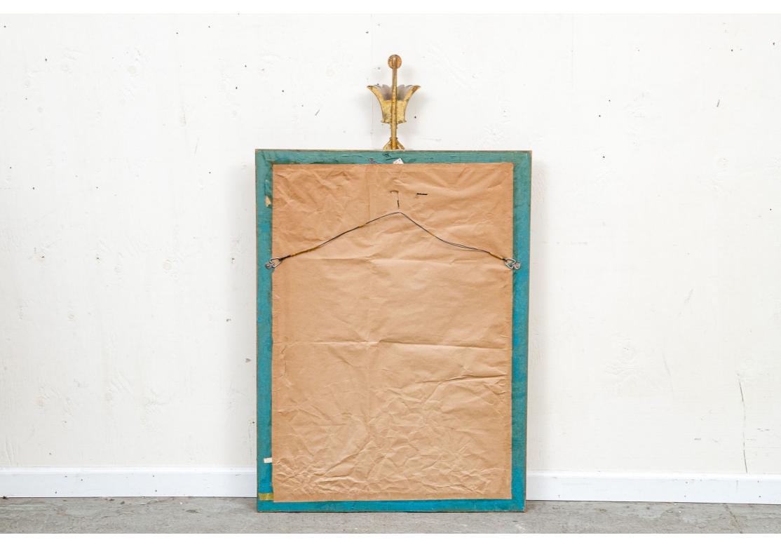 20ième siècle Extraordinaire Miroir Tommi Parzinger avec Finial Top en vente
