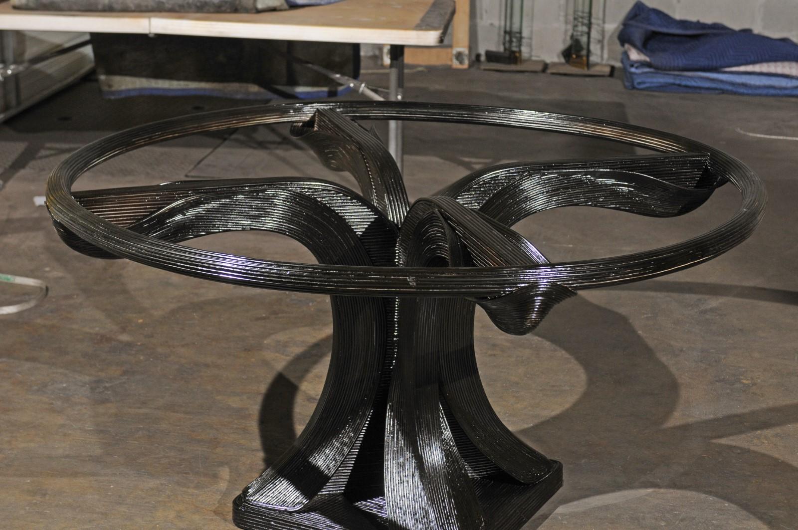 Extraordinary Trompe L'oiel Dining or Centre Table by Betty Cobonpue, circa 1980 For Sale 8