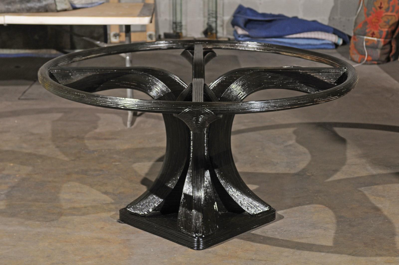 Extraordinary Trompe L'oiel Dining or Centre Table by Betty Cobonpue, circa 1980 For Sale 2