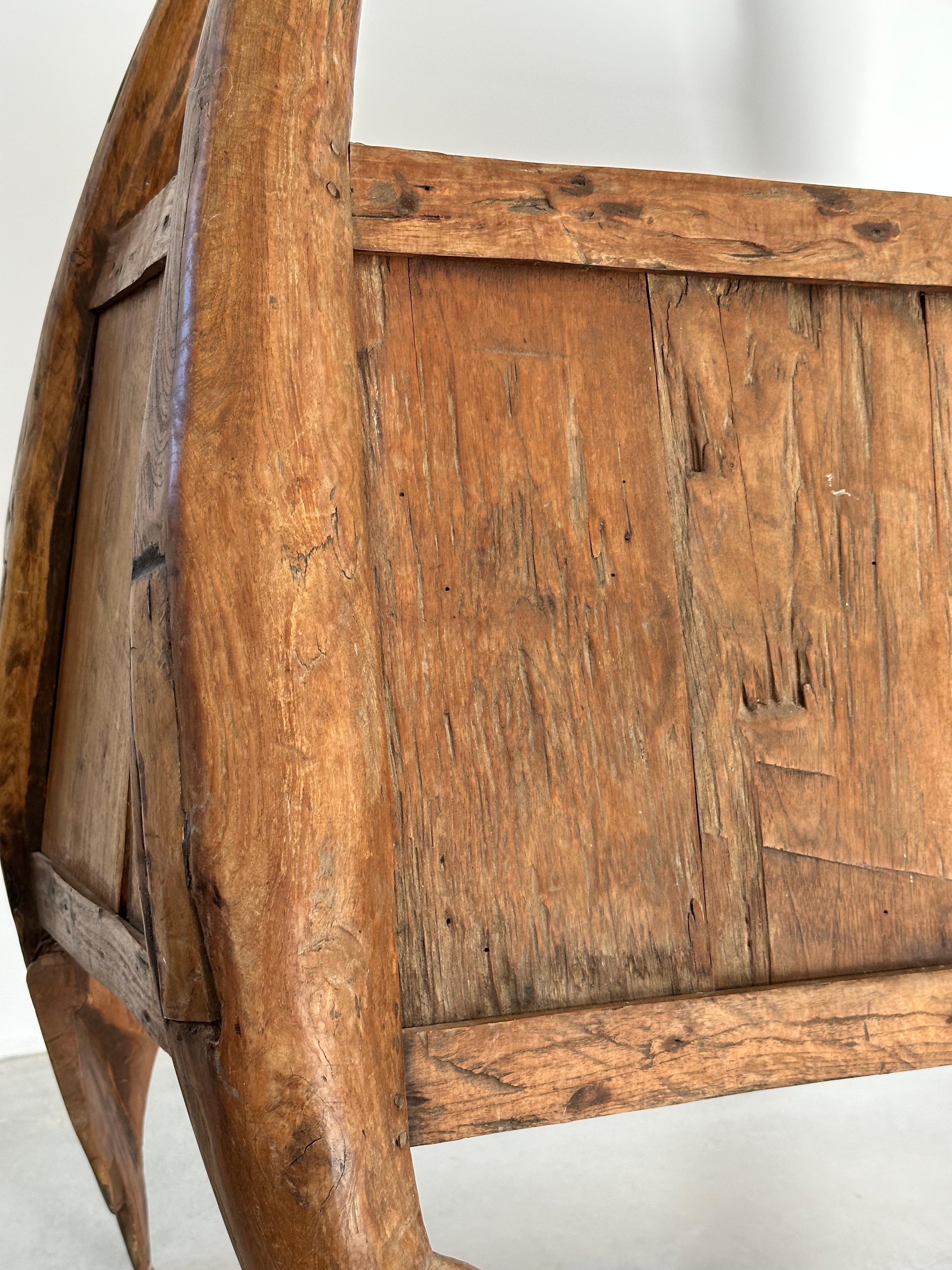 Extraordinary unique primitive cabinet, 19 th French Pyrenees folk art 7