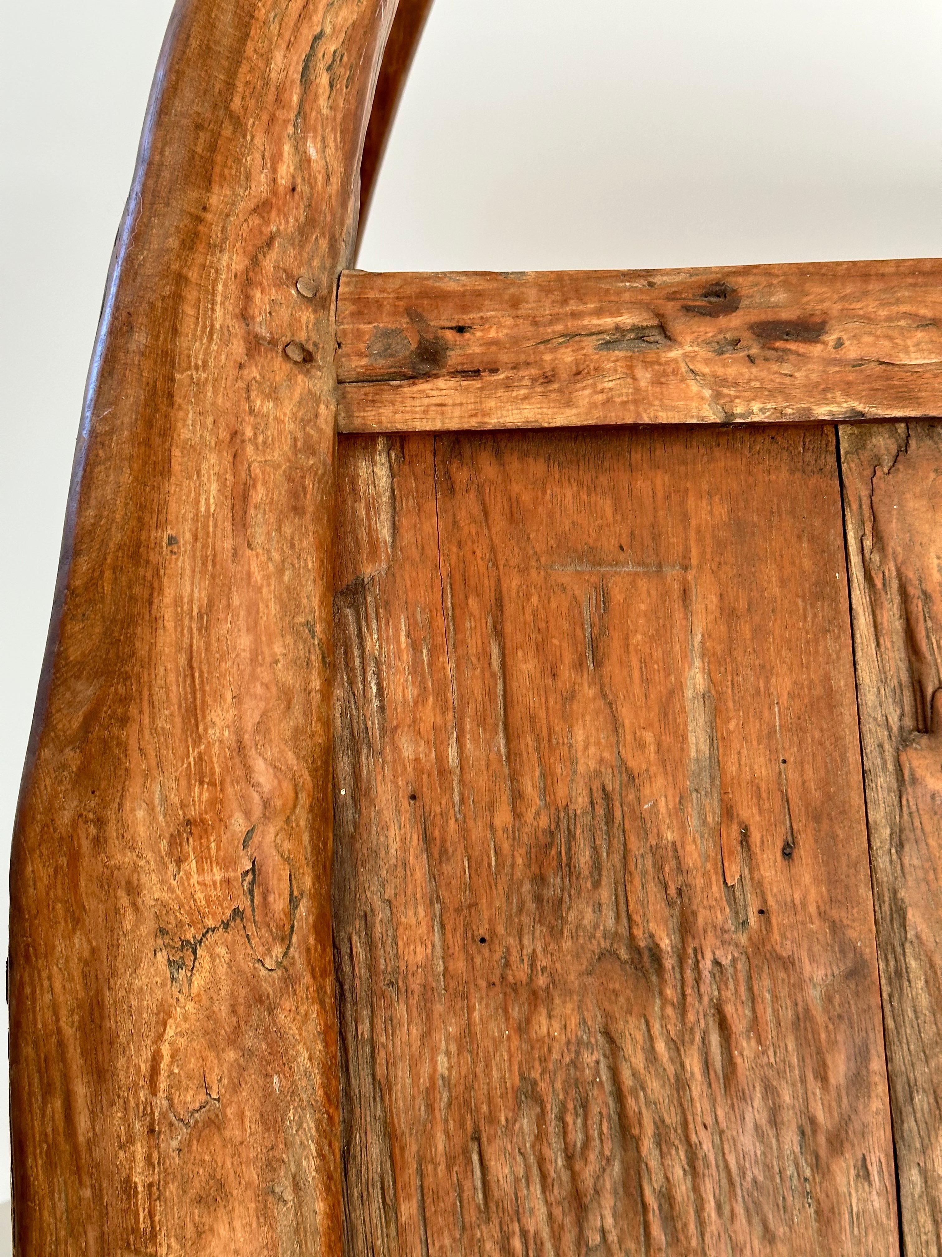 Extraordinary unique primitive cabinet, 19 th French Pyrenees folk art 8