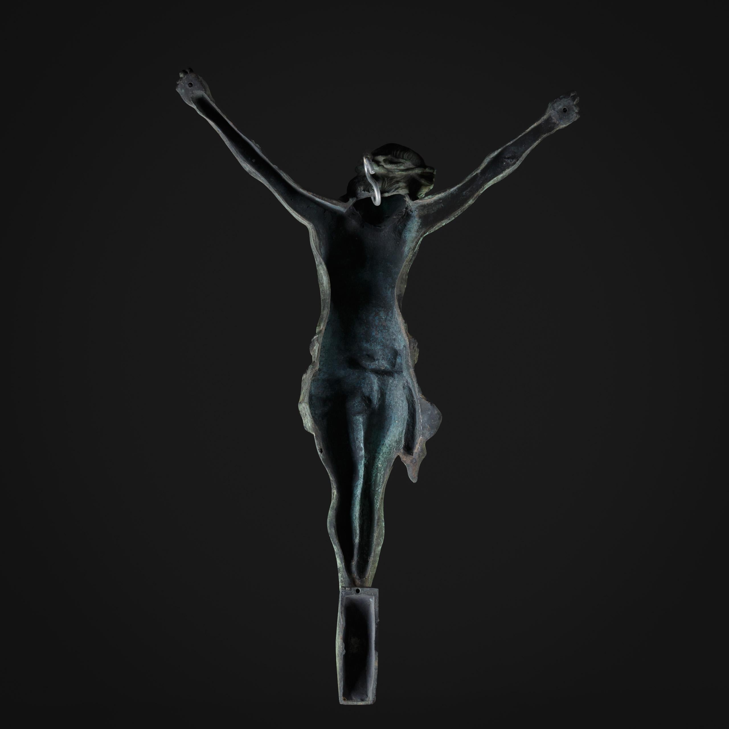 Extraordinary Verdigris Bronze Corpus Christi 13