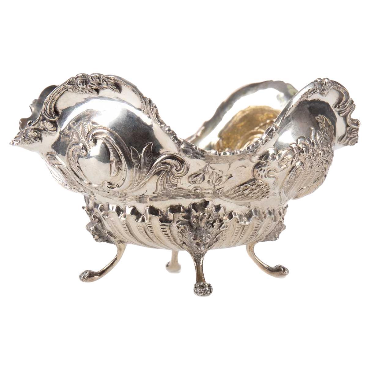 Außergewöhnlicher viktorianischer Silberständer mit versilberter Duftflasche für Damen oder Herren im Angebot
