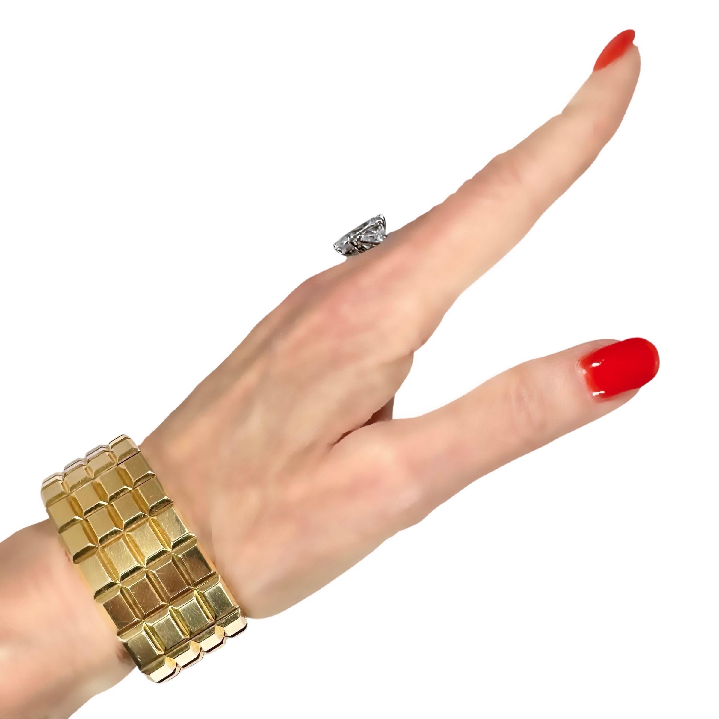 Extraordinary Vintage 18k Yellow Gold Chanel 'Chocolat' Unisex Digital Watch For Sale 7
