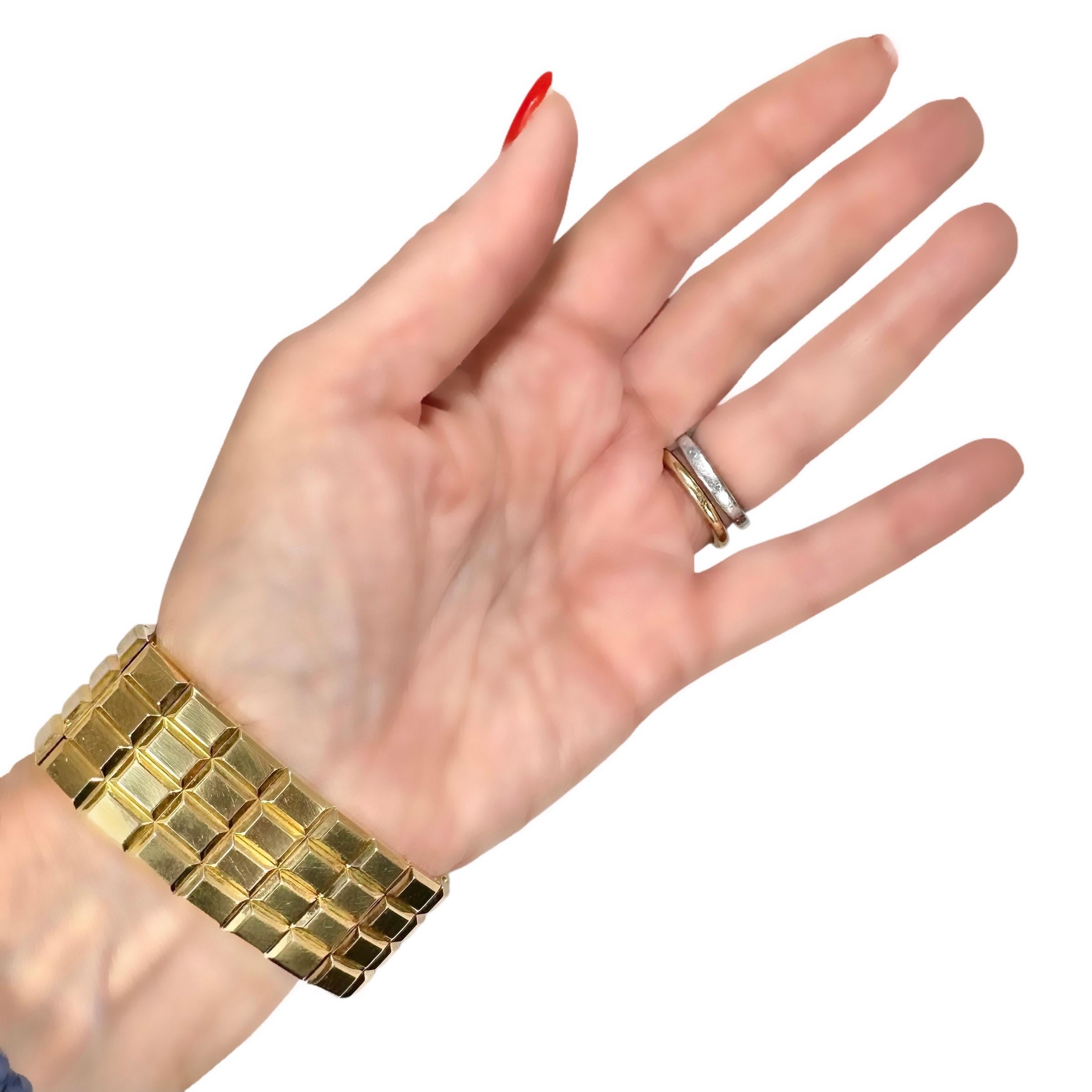 Extraordinary Vintage 18k Yellow Gold Chanel 'Chocolat' Unisex Digital Watch For Sale 8