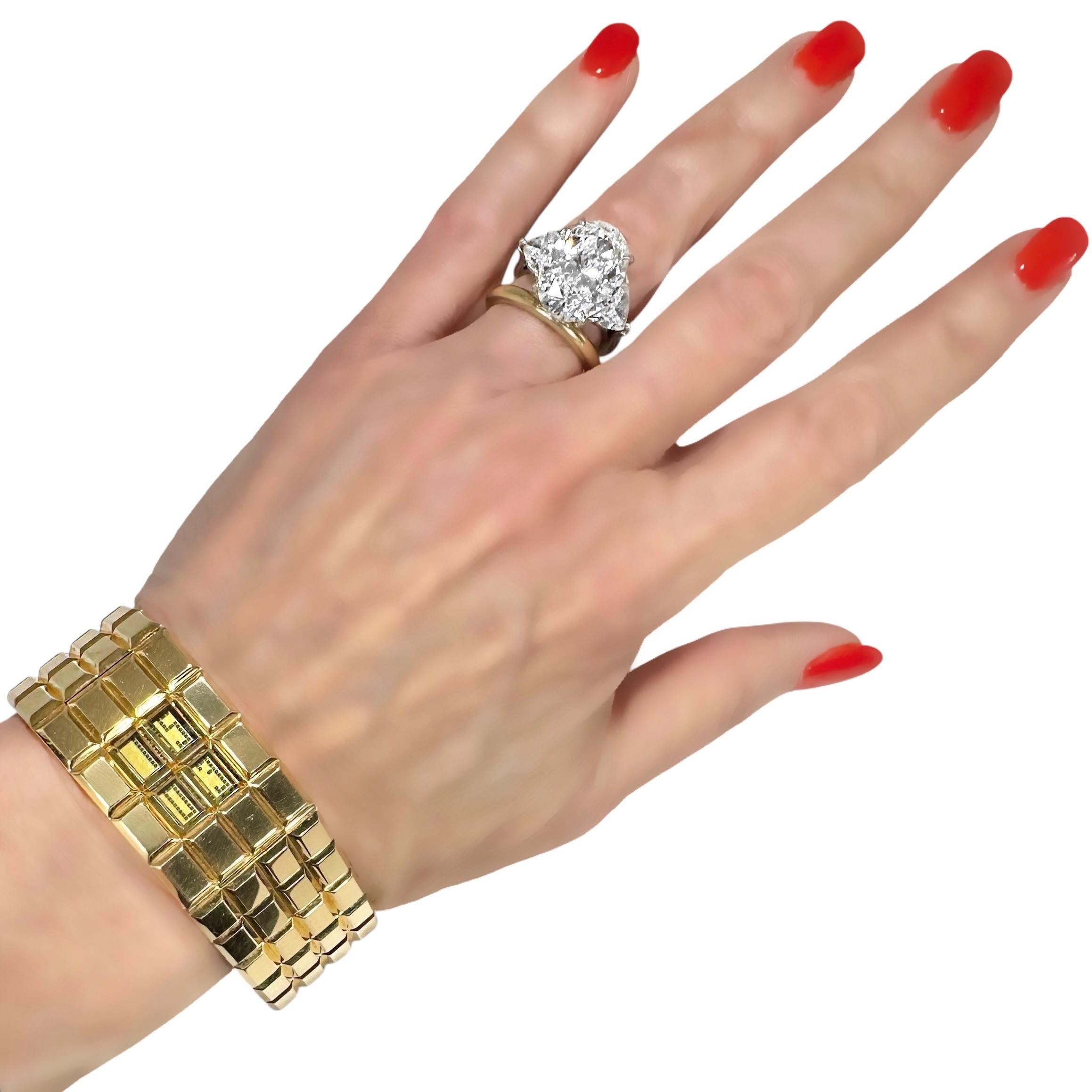 Extraordinary Vintage 18k Yellow Gold Chanel 'Chocolat' Unisex Digital Watch For Sale 5