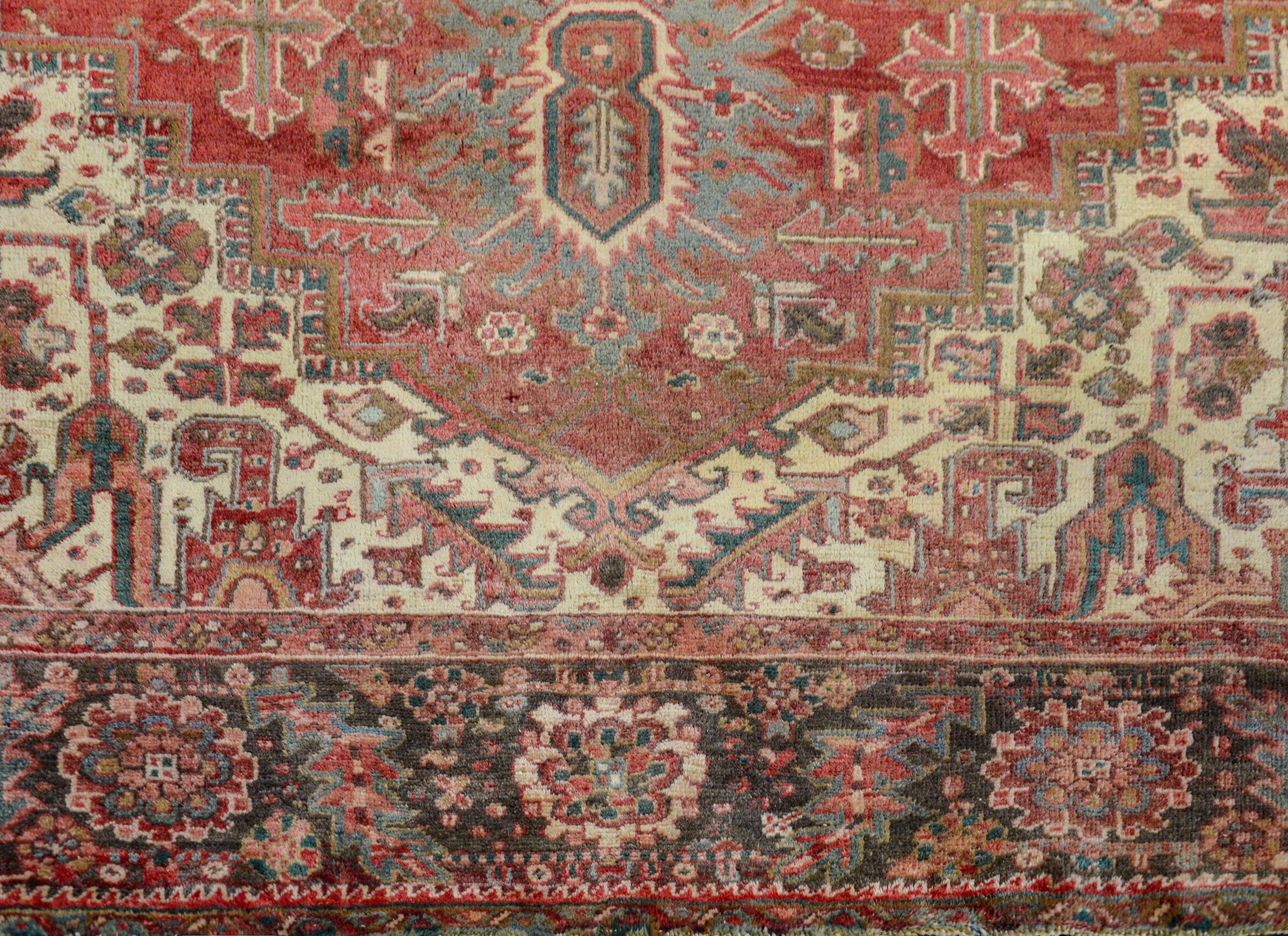 20th Century Extraordinary Vintage Heriz Rug