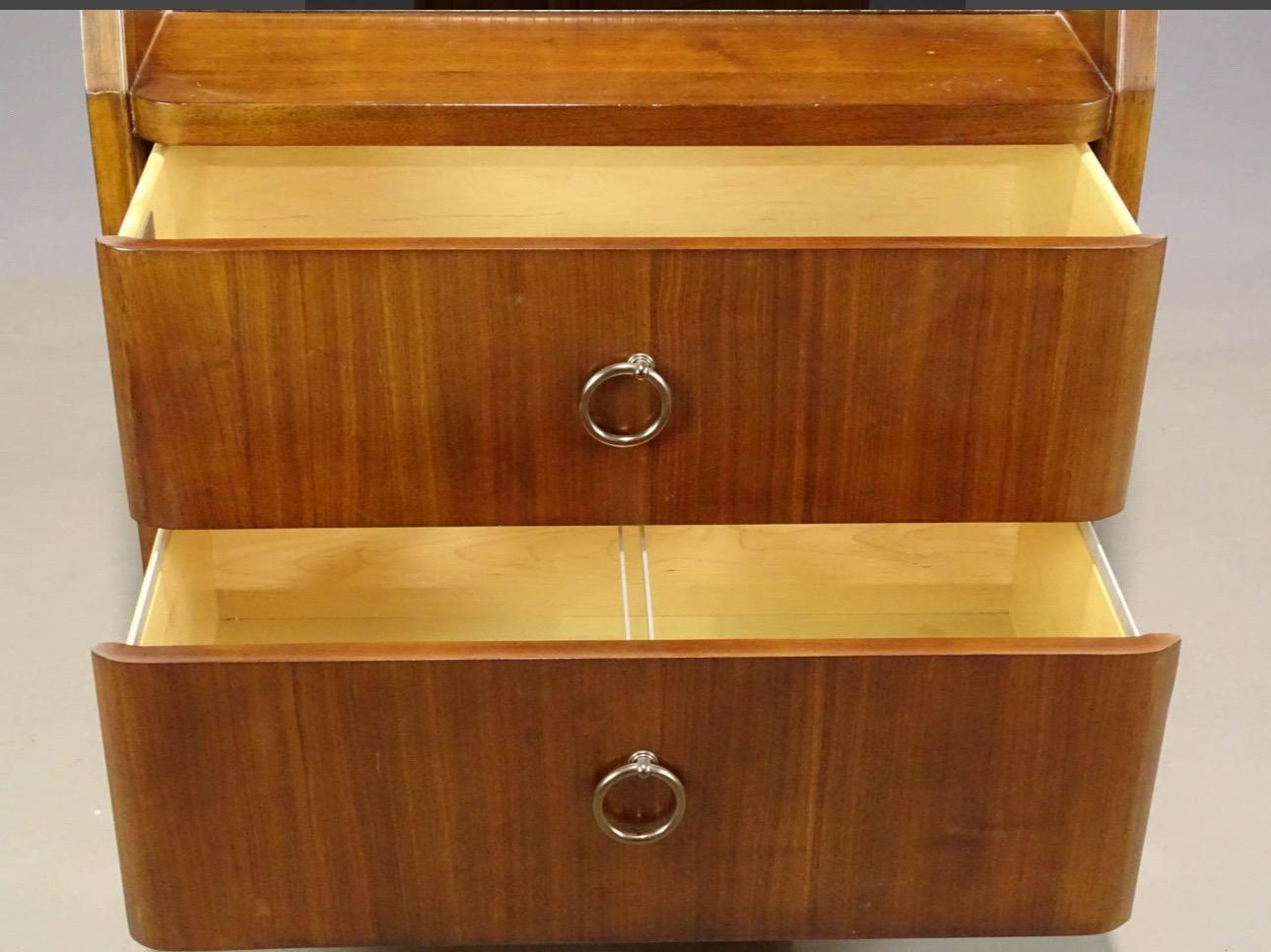 Incrusté Extraordinaire meuble de bar marqueté vintage de Drexel Heritage en vente