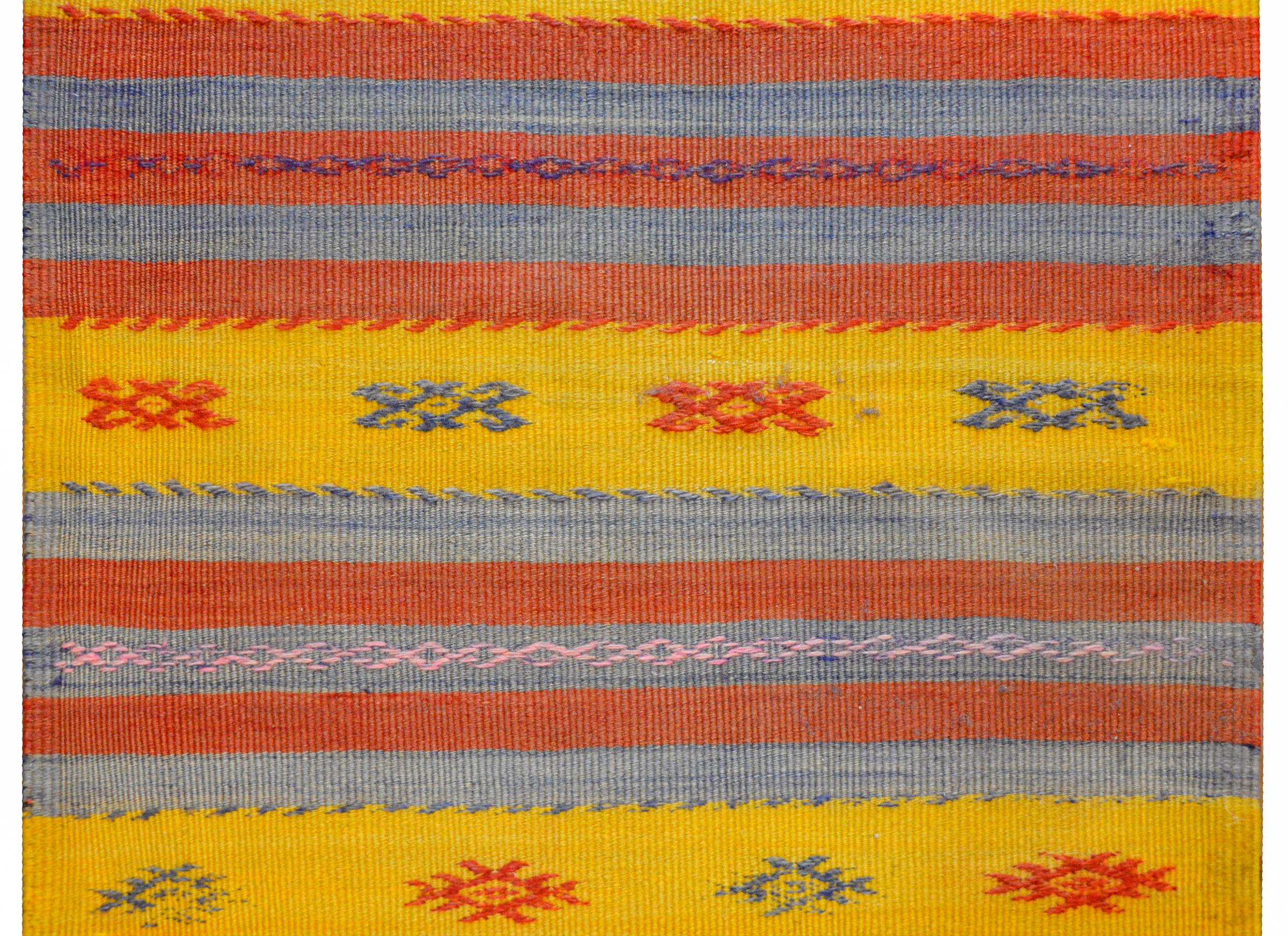 Extraordinary Vintage Konya Kilim Runner 1