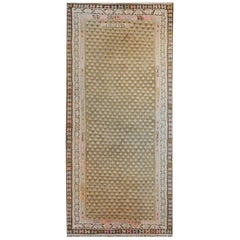 Extraordinaire tapis de couloir Kilim kurde vintage