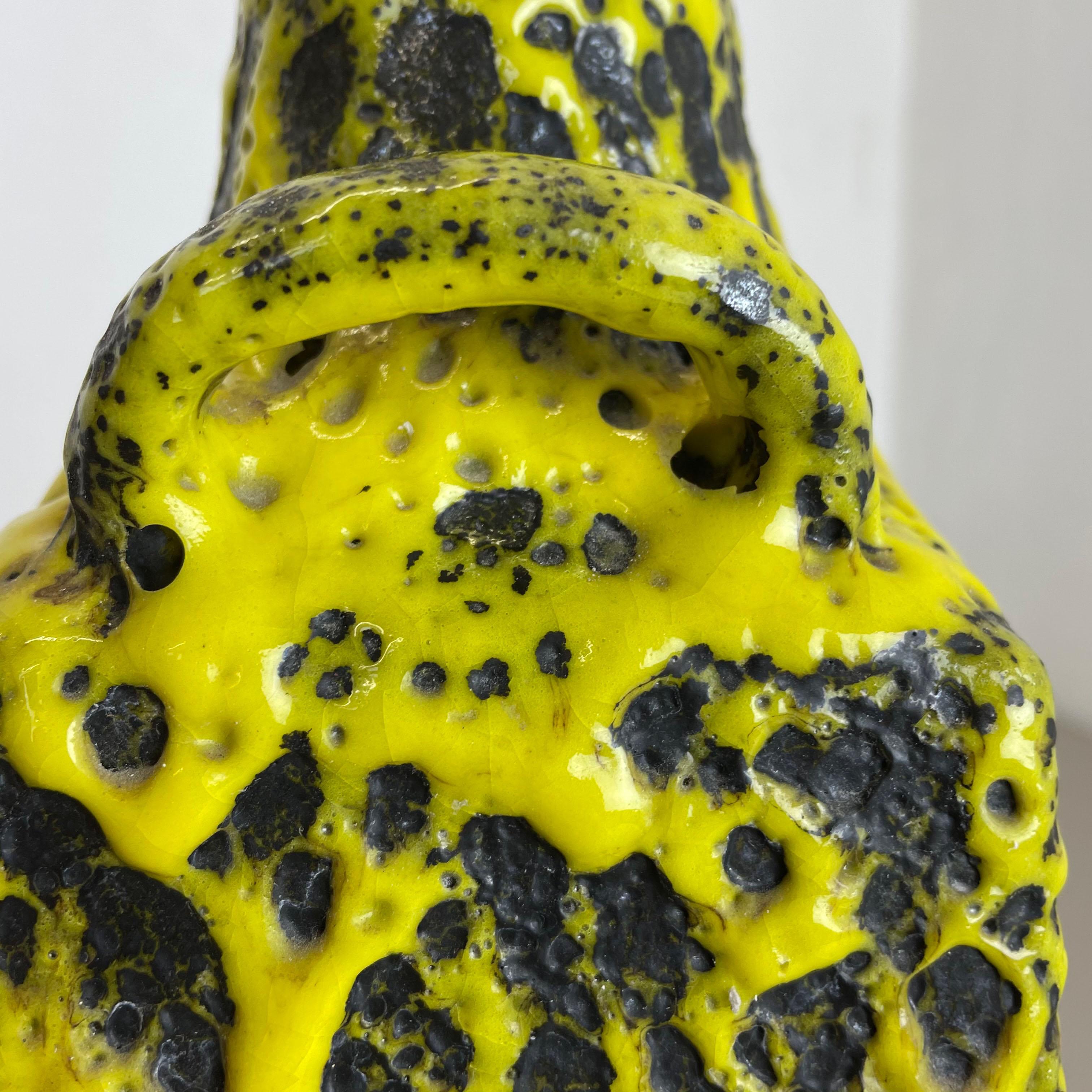 Extraordinary Vintage Pottery Fat Lava Vase Made by Es Keramik, Germany, 1960s For Sale 7
