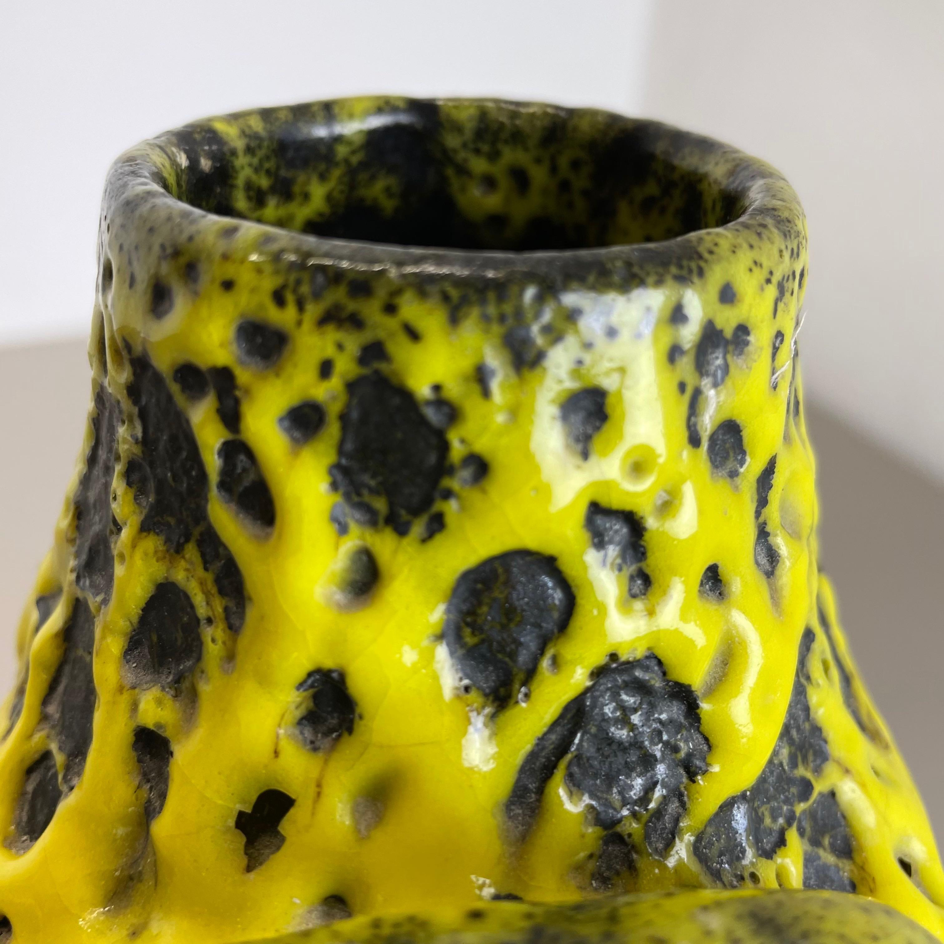 Extraordinary Vintage Pottery Fat Lava Vase Made by Es Keramik, Germany, 1960s For Sale 10
