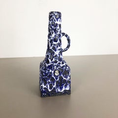 Extraordinaire vase vintage en poterie de lave grasse fabriqué par Es Keramik, Allemagne, années 1960