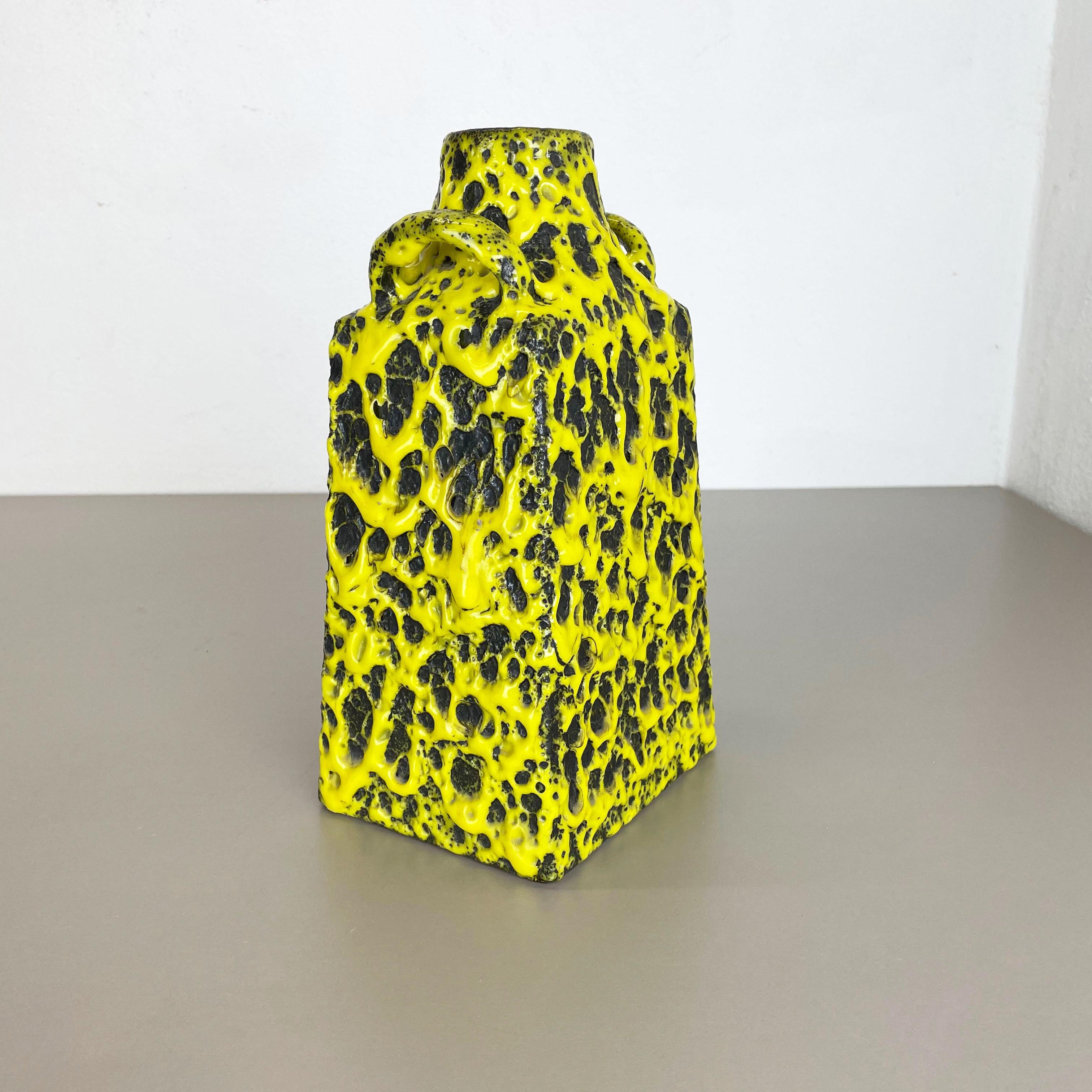 Mid-Century Modern Extraordinary Vintage Pottery Fat Lava Vase Made by Es Keramik, Germany, 1960s For Sale