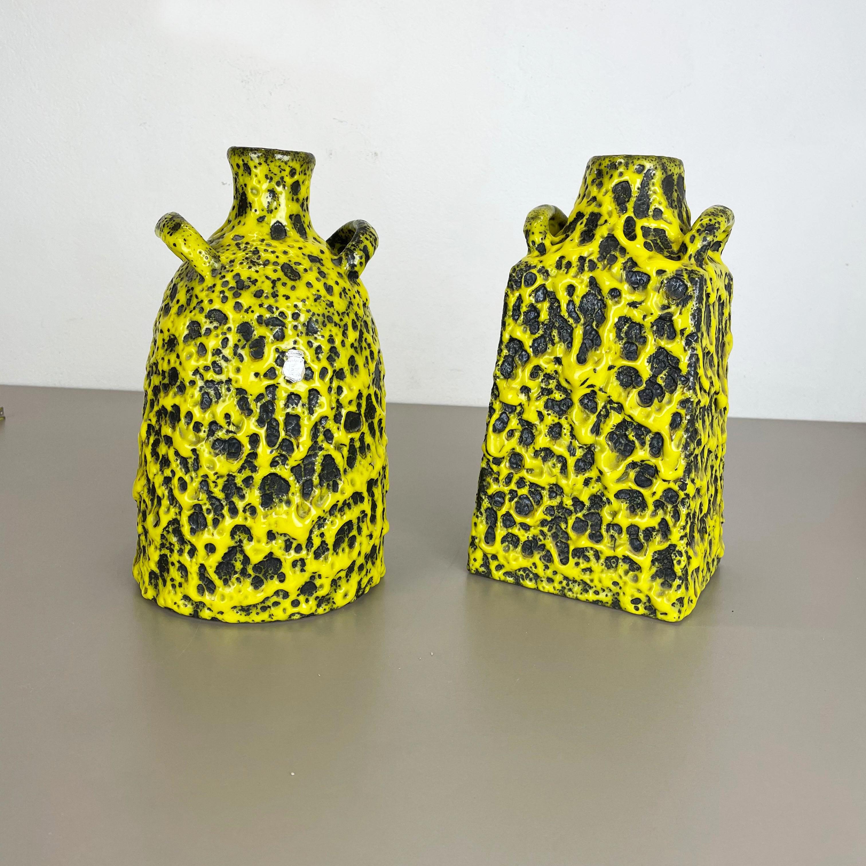 Außergewöhnliche Fat Lava-Vase aus Keramik im Vintage-Stil von Es Keramik, Deutschland, 1960er Jahre im Zustand „Gut“ im Angebot in Kirchlengern, DE