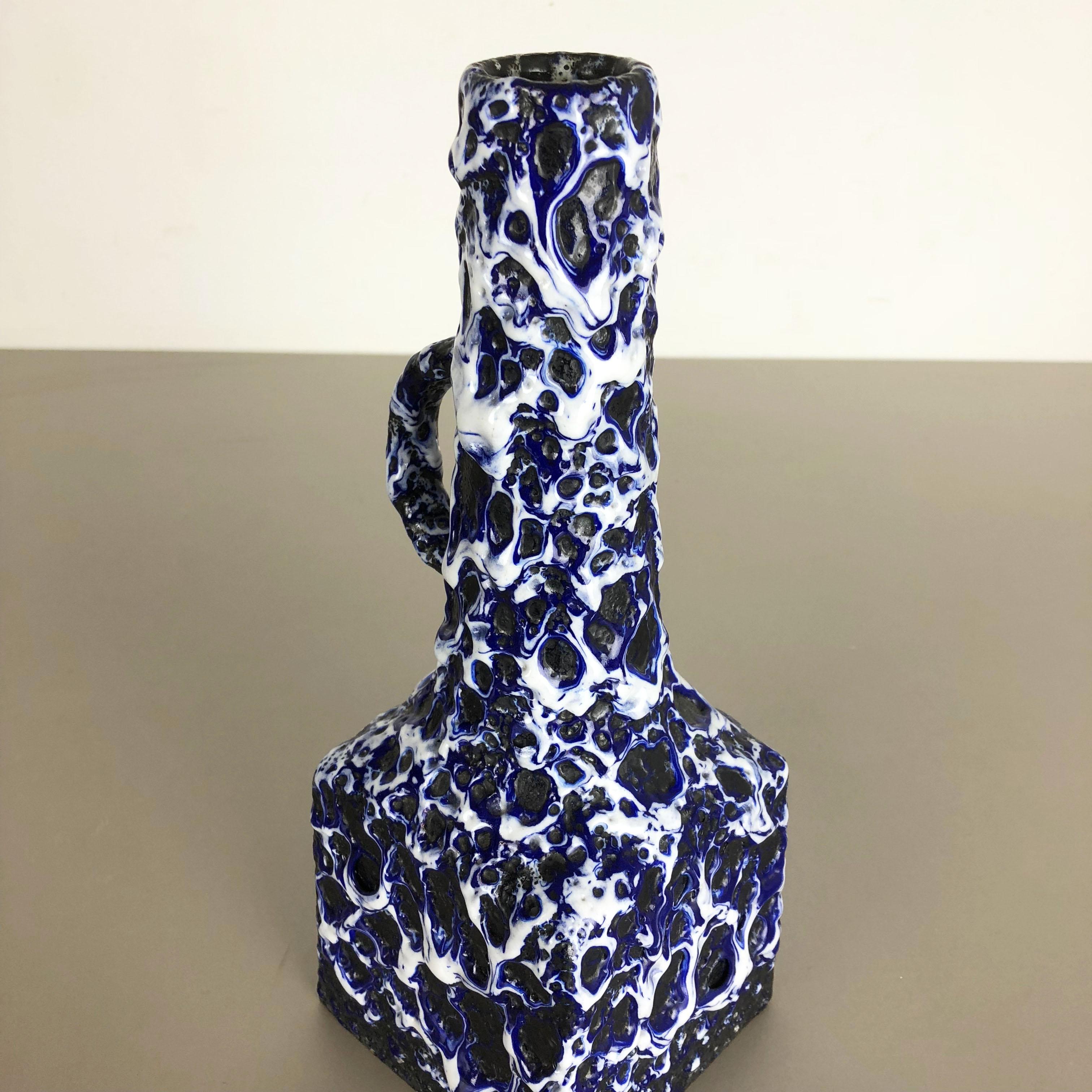 Extraordinary Vintage Pottery Fat Lava Vase Made by Es Keramik, Germany, 1960s For Sale 2