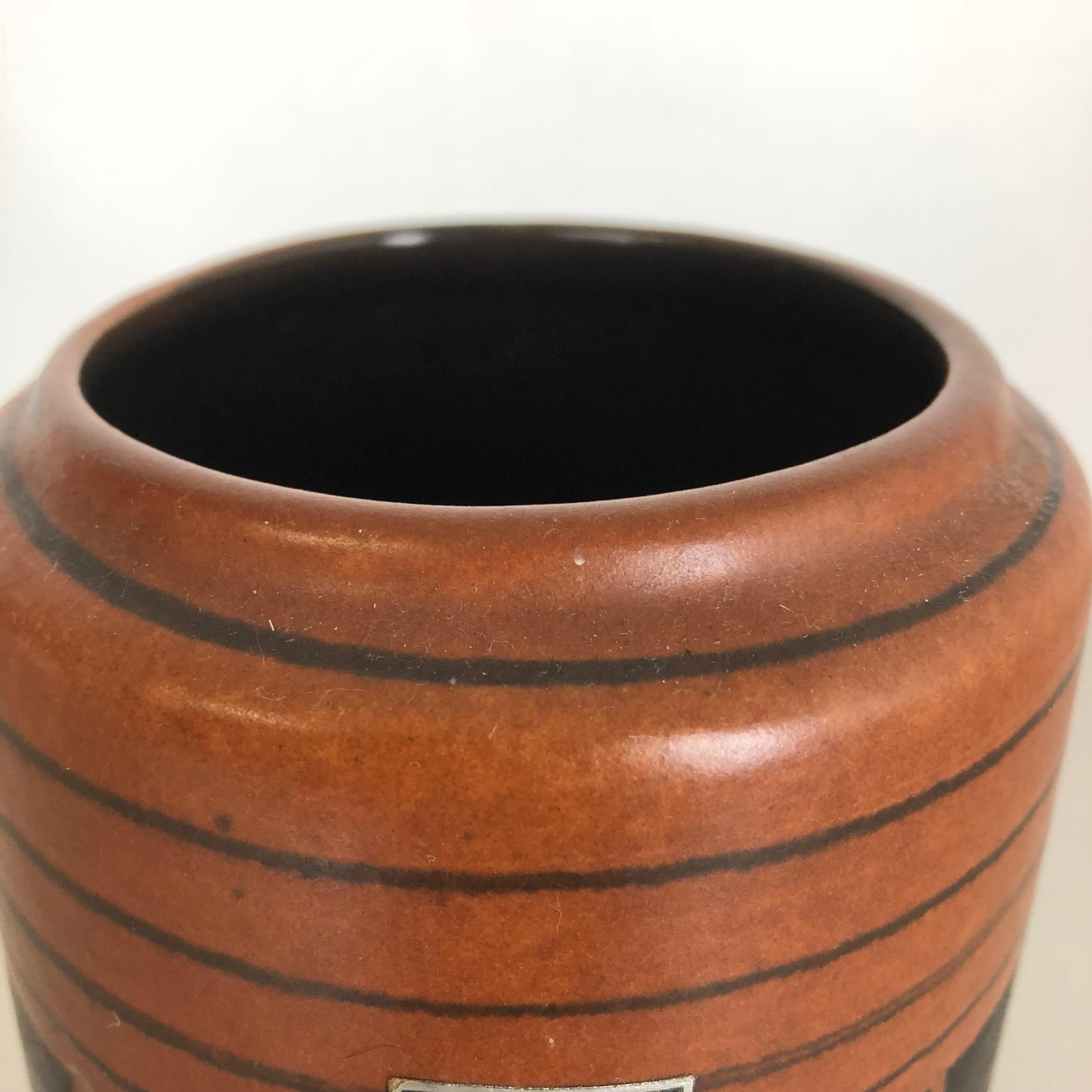 Extraordinary Vintage Pottery Fat Lava Vase Made by Scheurich, Germany, 1970s For Sale 4