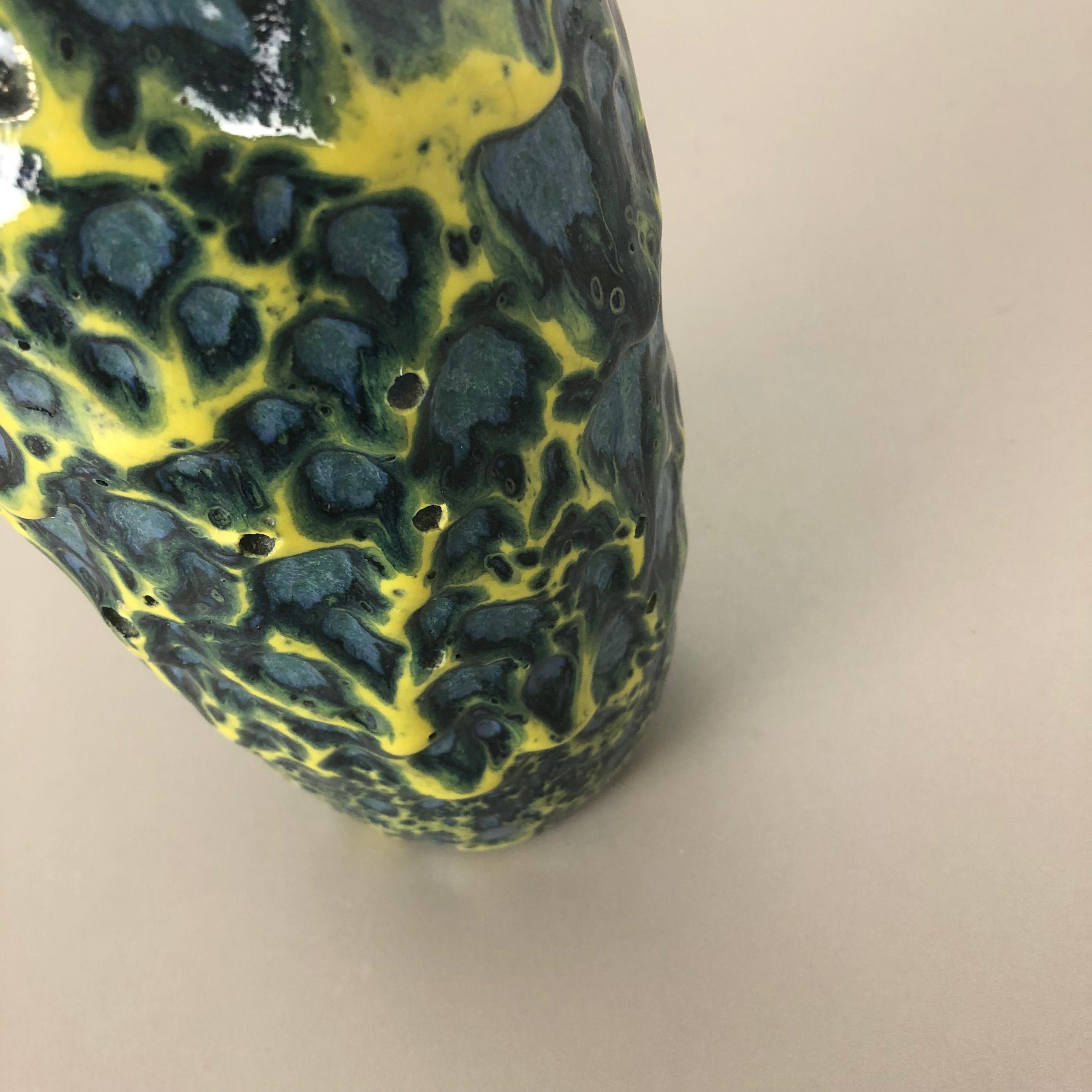 Extraordinary Vintage Pottery Fat Lava Vase Made by Scheurich, Germany, 1970s 8