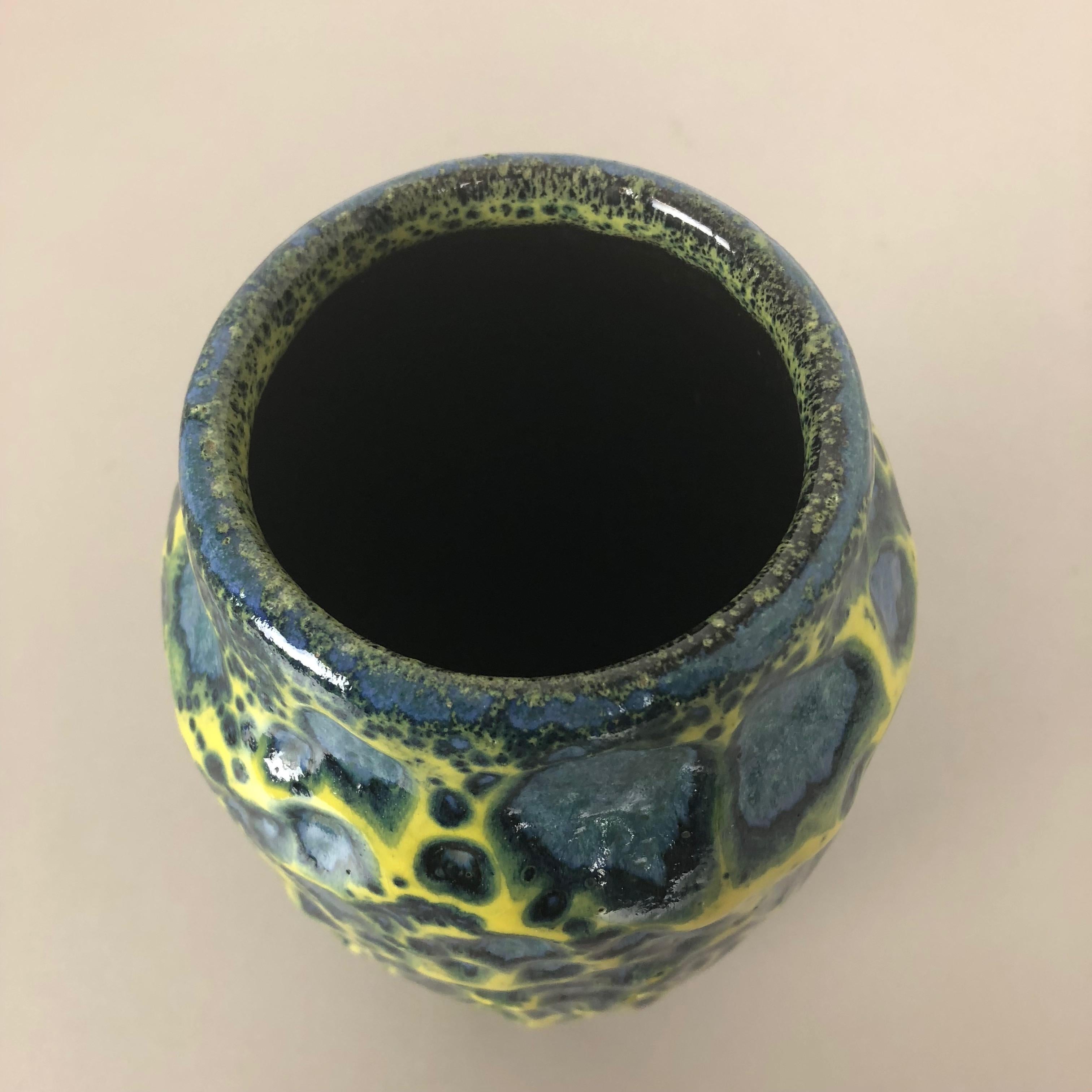 Extraordinary Vintage Pottery Fat Lava Vase Made by Scheurich, Germany, 1970s 9