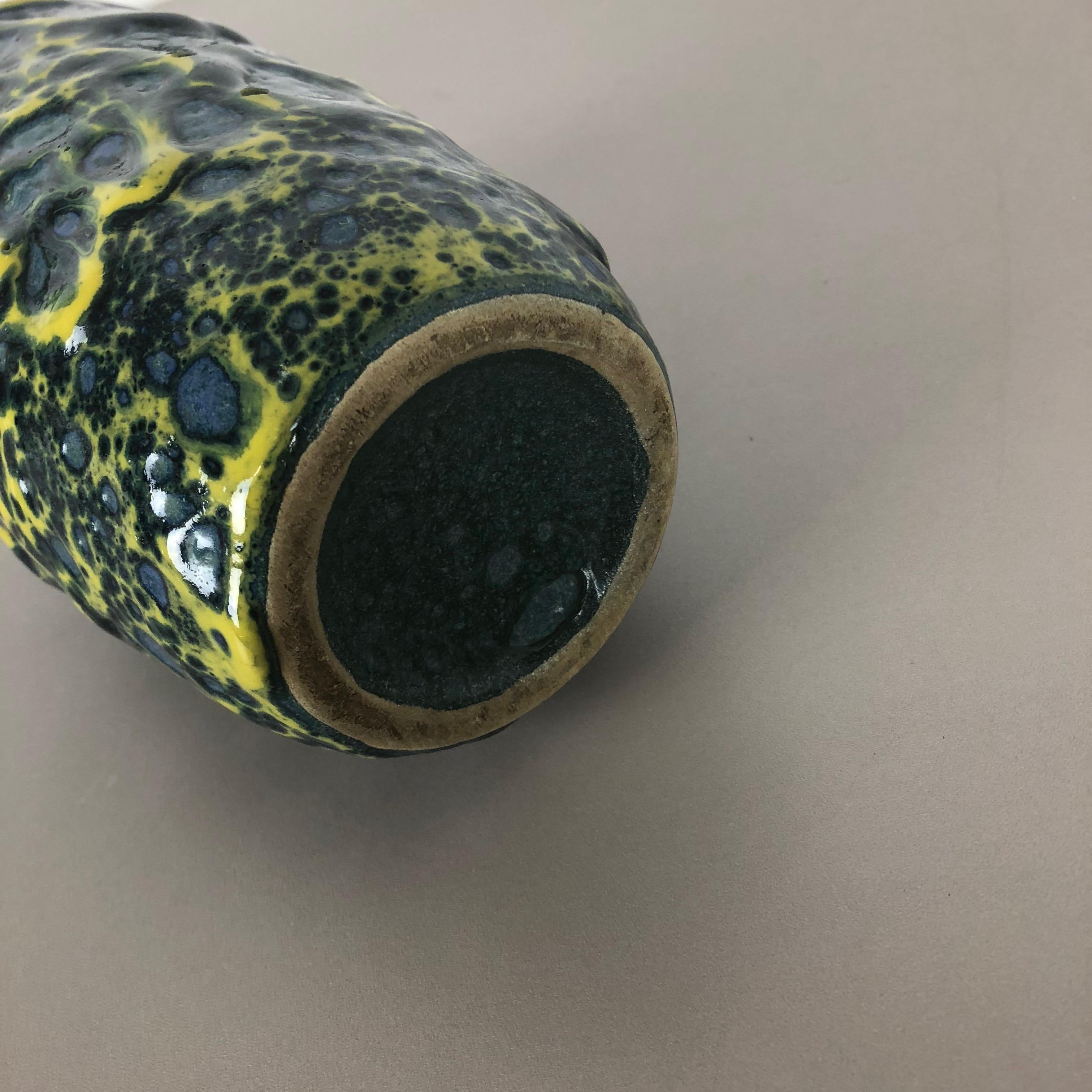Extraordinary Vintage Pottery Fat Lava Vase Made by Scheurich, Germany, 1970s 10