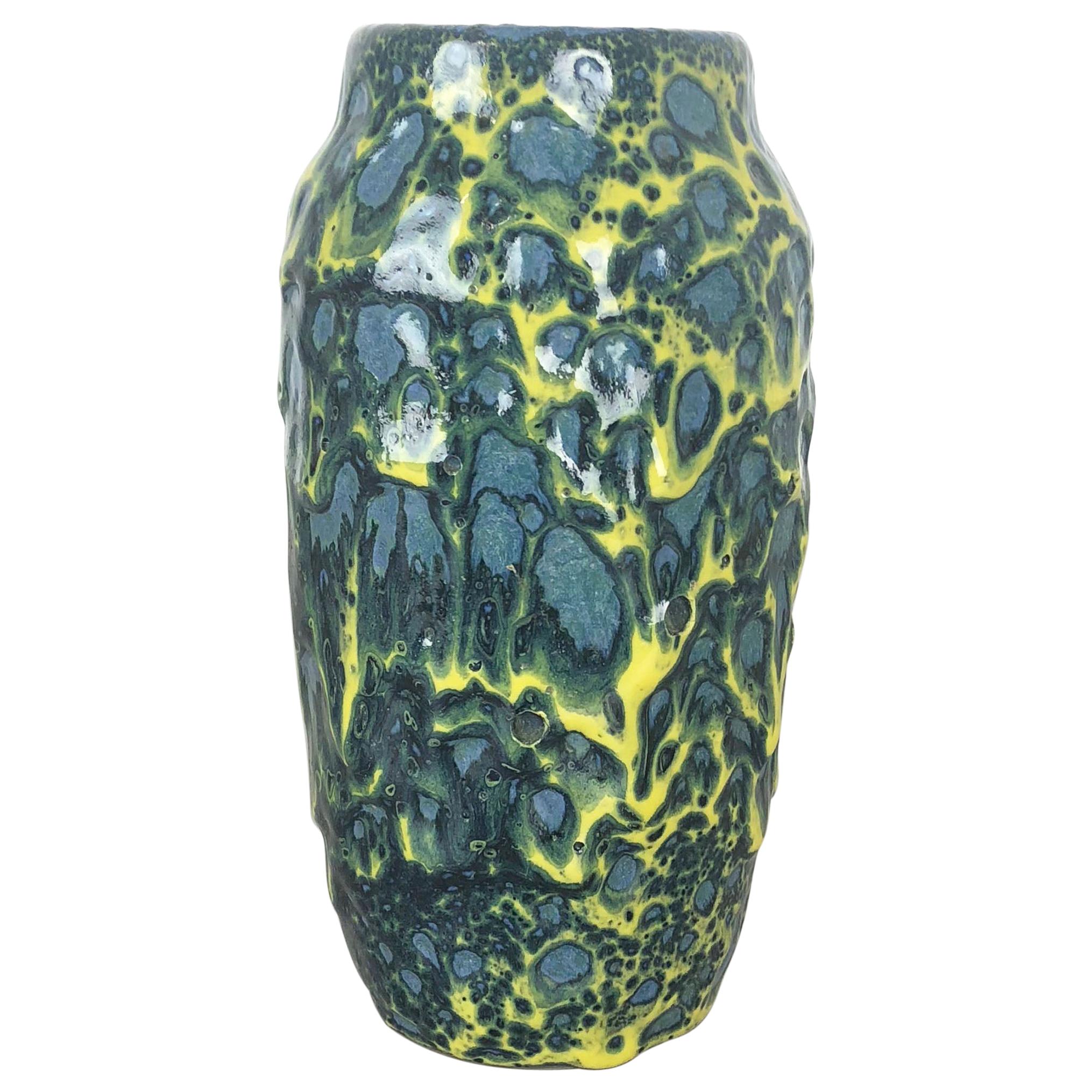 Extraordinary Vintage Pottery Fat Lava Vase Made by Scheurich, Germany, 1970s