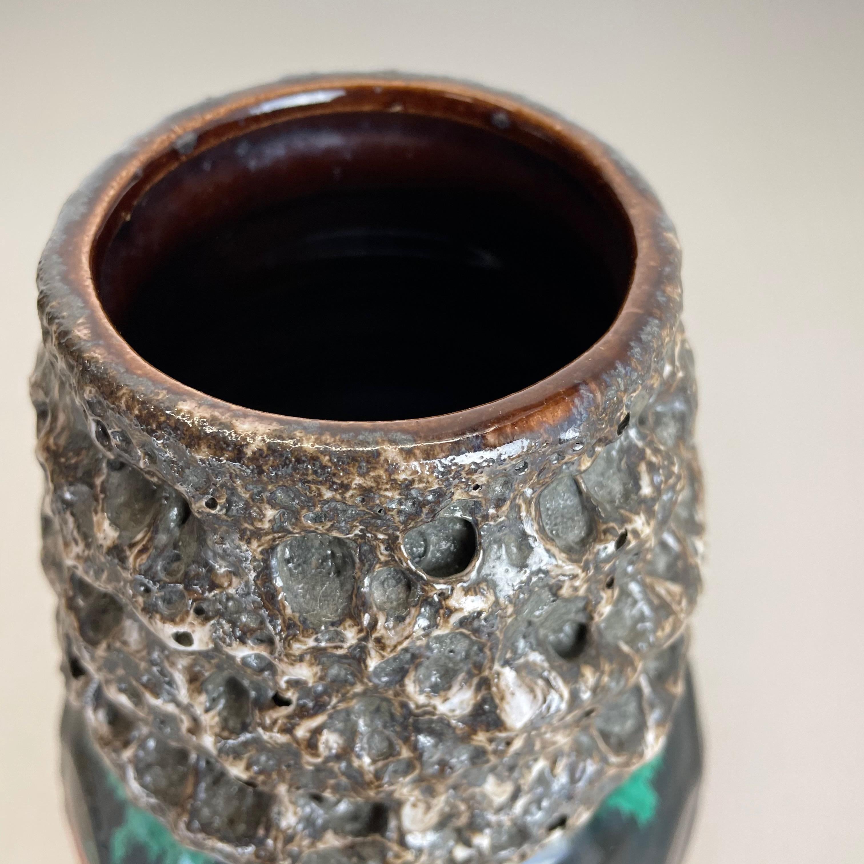 Extraordinary Vintage Pottery Fat Lava Vase Made by Scheurich WGP Germany, 1970s For Sale 9