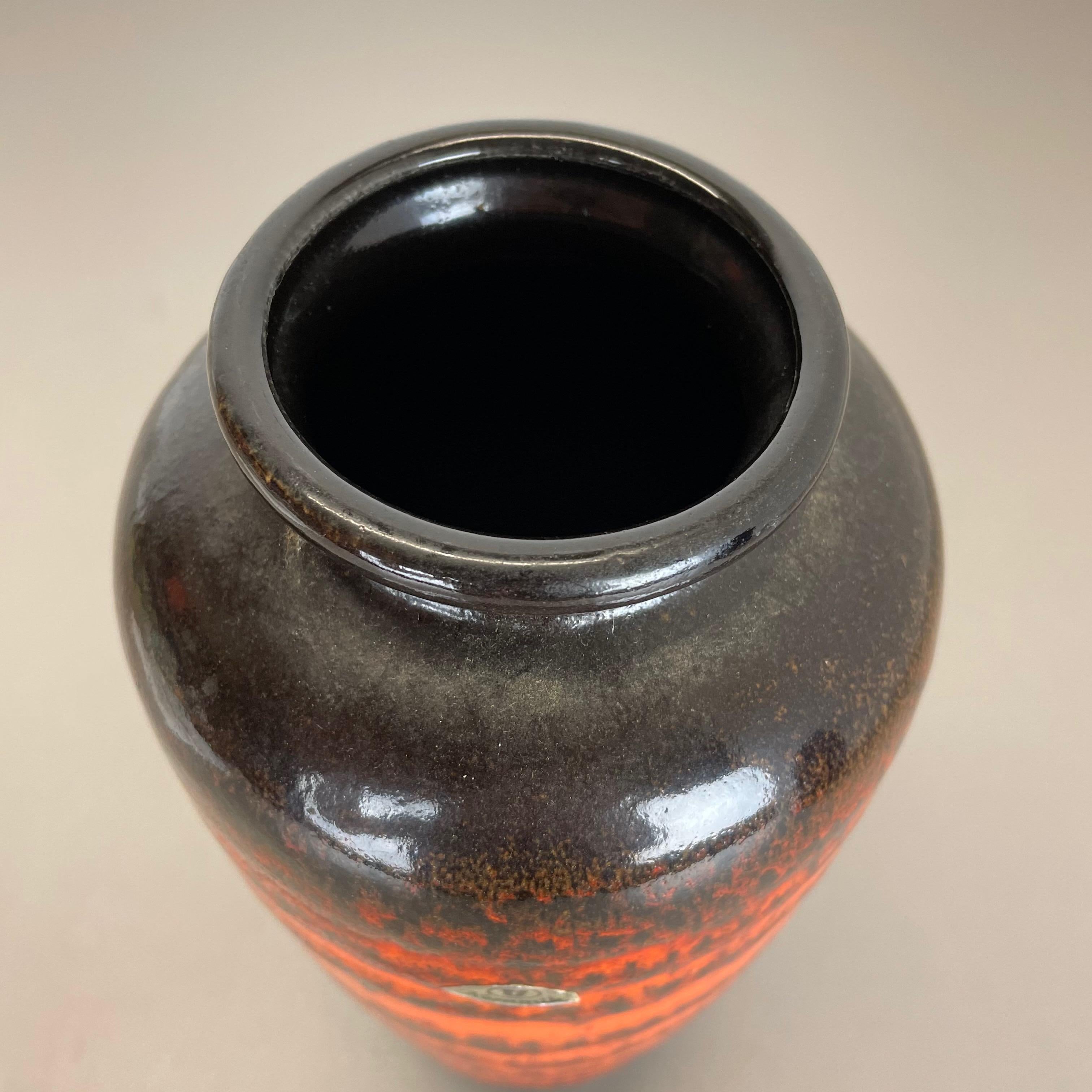 Extraordinary Vintage Pottery Fat Lava Vase Made by Ü-Keramik WGP Germany 1970s For Sale 3