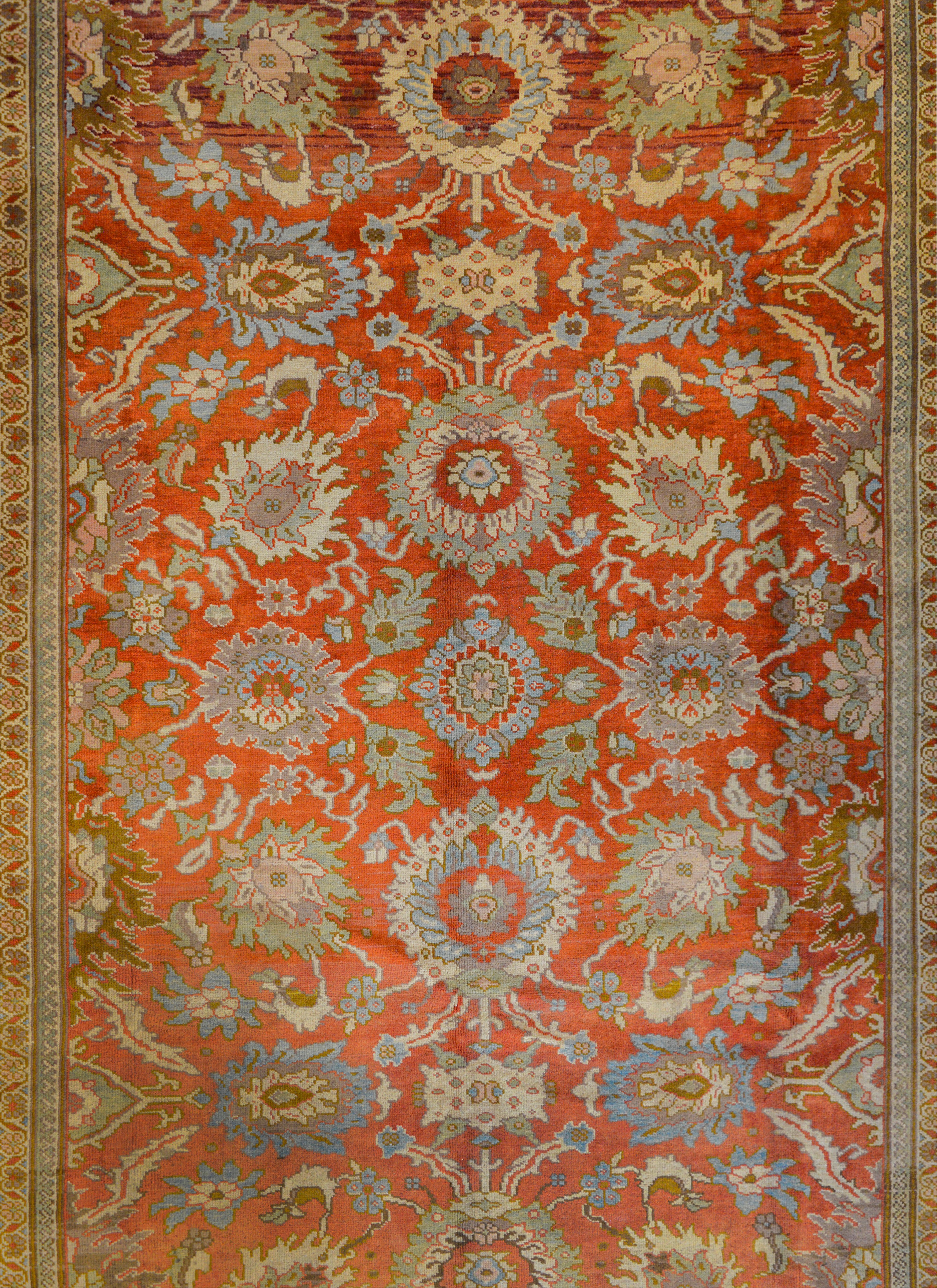 Außergewöhnlicher Sultanabad Teppich im Vintage-Stil (Persisch) im Angebot